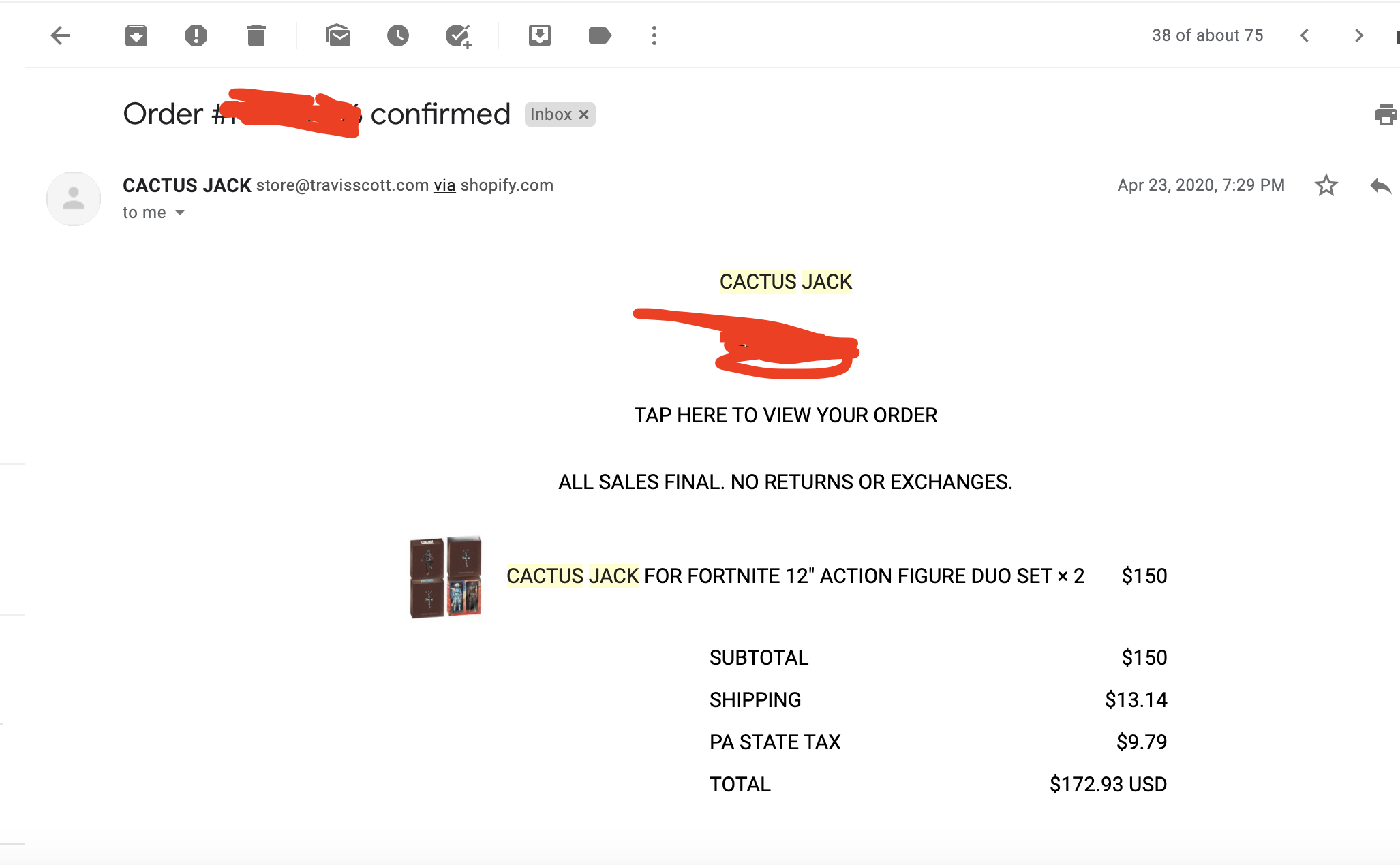 Travis Scott Cactus Jack Fortnite 12'' Action Figure Set Travis Scott Size ONE SIZE - 4 Thumbnail