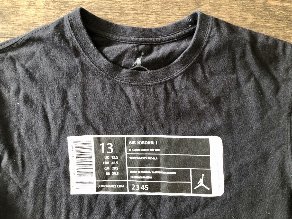 Jordan Brand Jordan Brand Box Label “It All Starter With The One” T-Shirt Size US S / EU 44-46 / 1 - 1 Thumbnail
