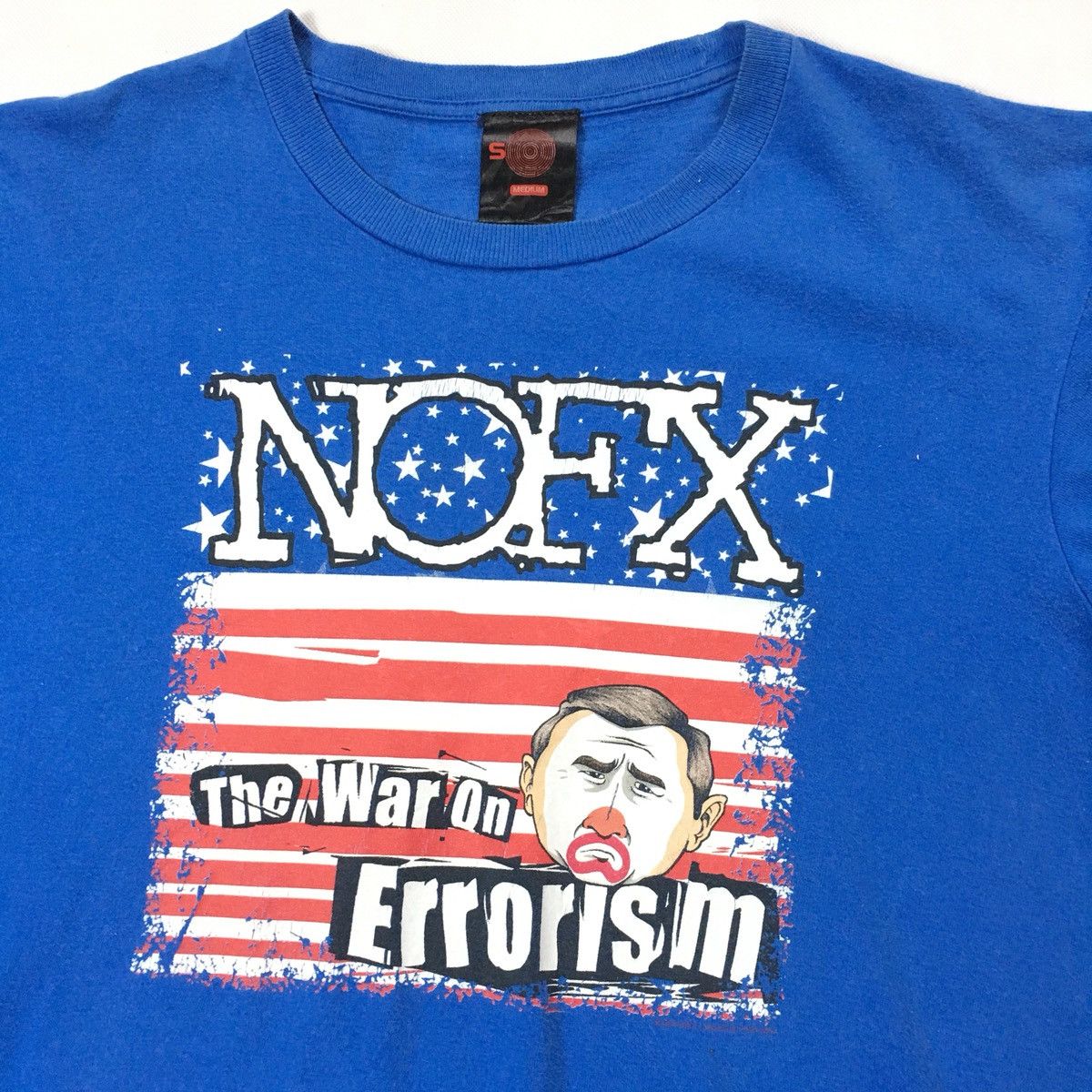 Vintage Y2k Nofx The War On Errorism Fat Wreck Record Tshirt