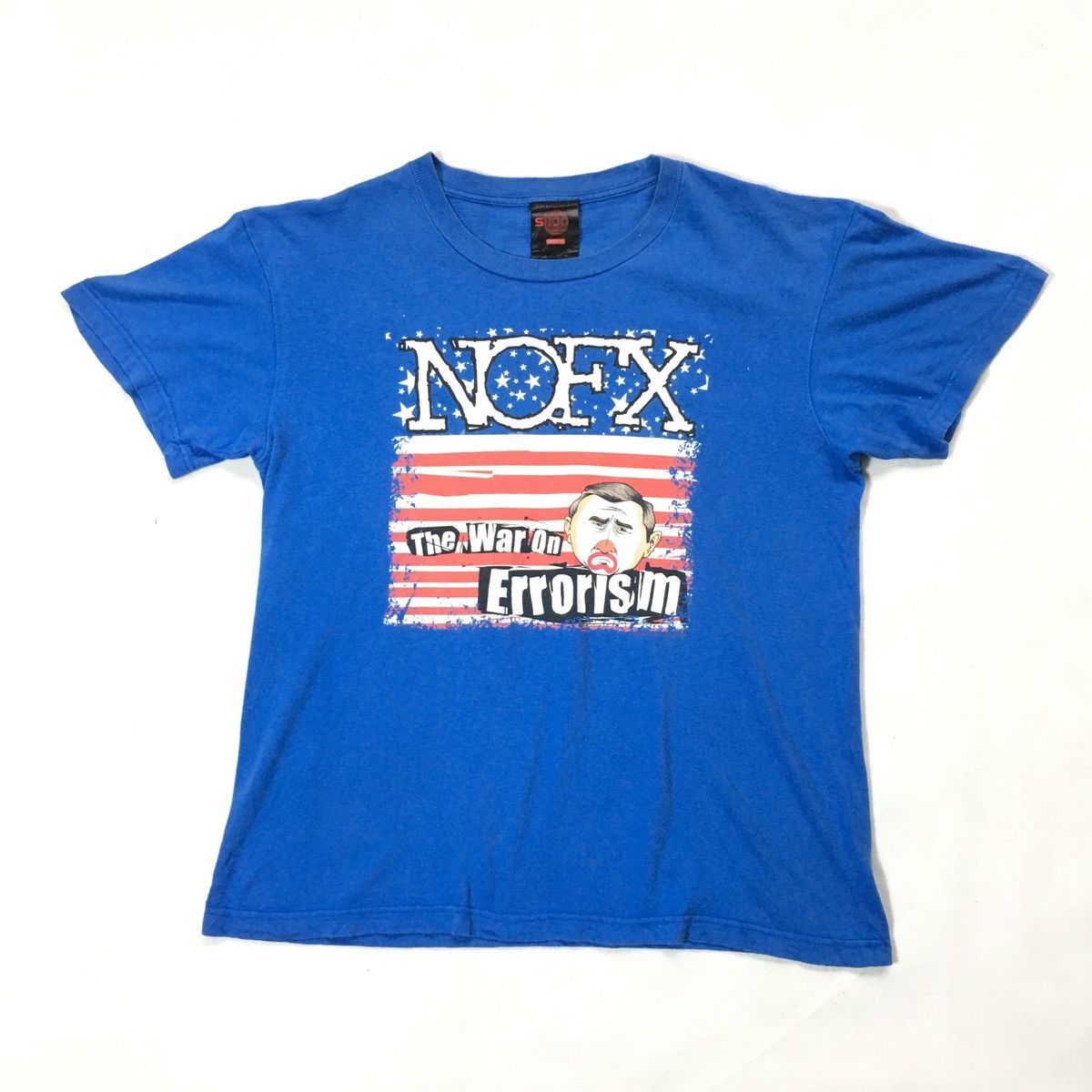 Band Tees × Vintage Vintage Y2k Nofx The War On Errorism Fat Wreck Record Tshirt Size US M / EU 48-50 / 2 - 2 Thumbnail