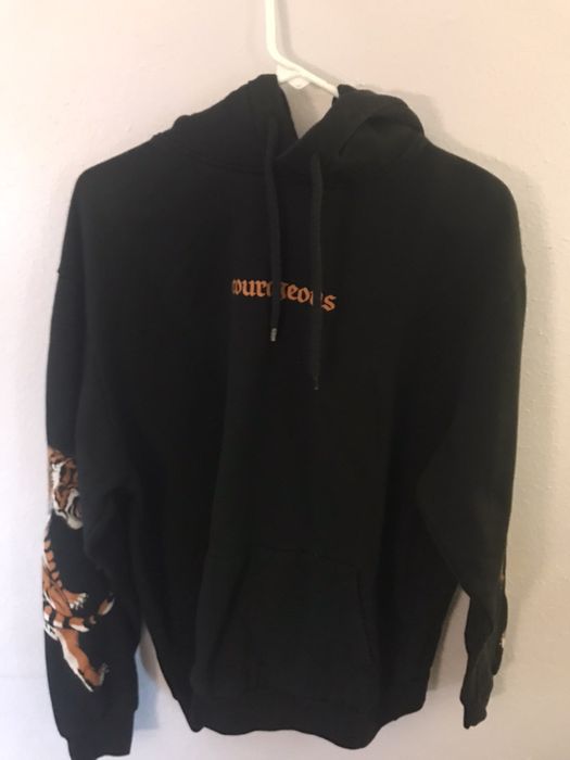 H M H M Courageous Tiger Sleeves Hoodie Grailed