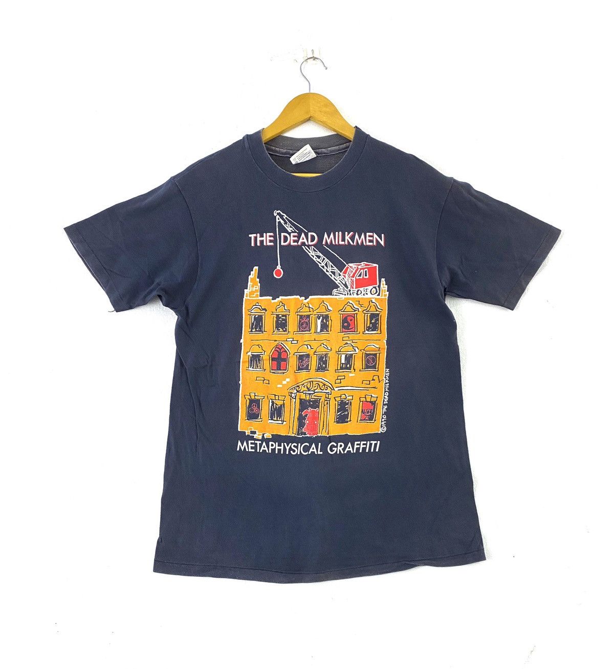 Band Tees vintage 1990 THE DEAD MILKMEN album artwork rare t-shirts Size US L / EU 52-54 / 3 - 1 Thumbnail