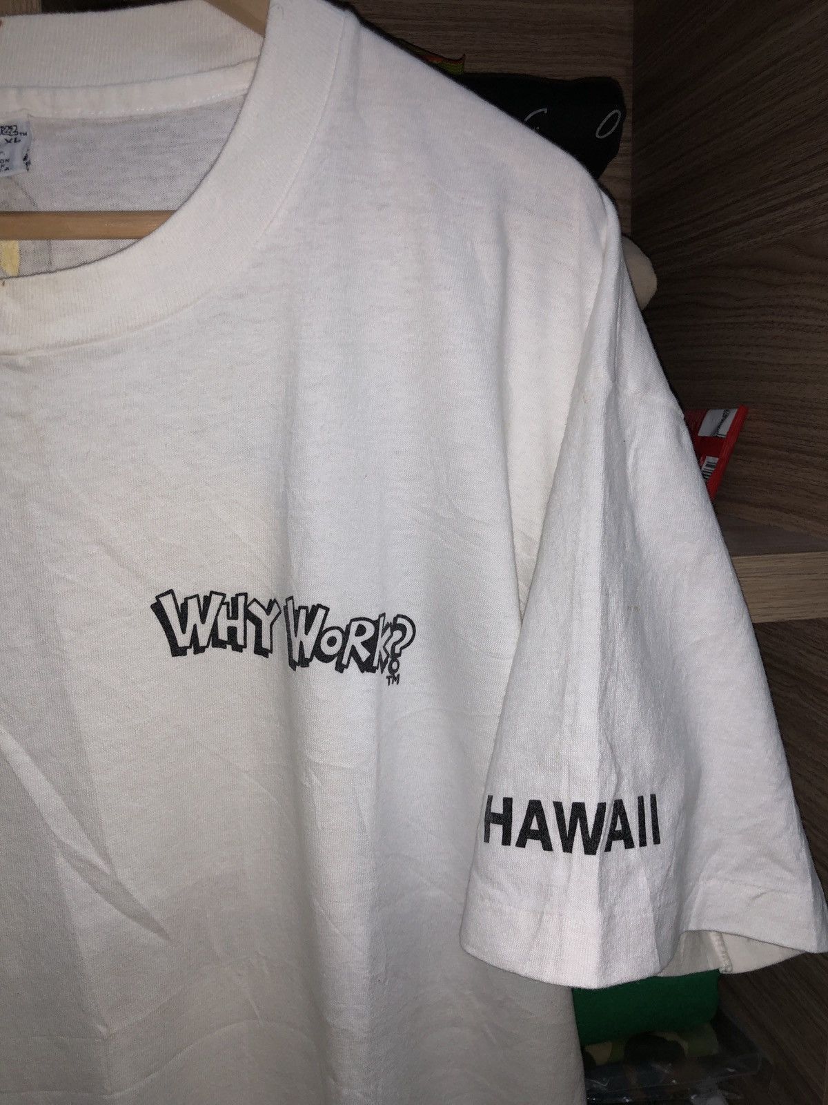 Vintage Vintage 90s Street Buzz Property Of Dive Inc Why Work shirts Size US XL / EU 56 / 4 - 4 Thumbnail