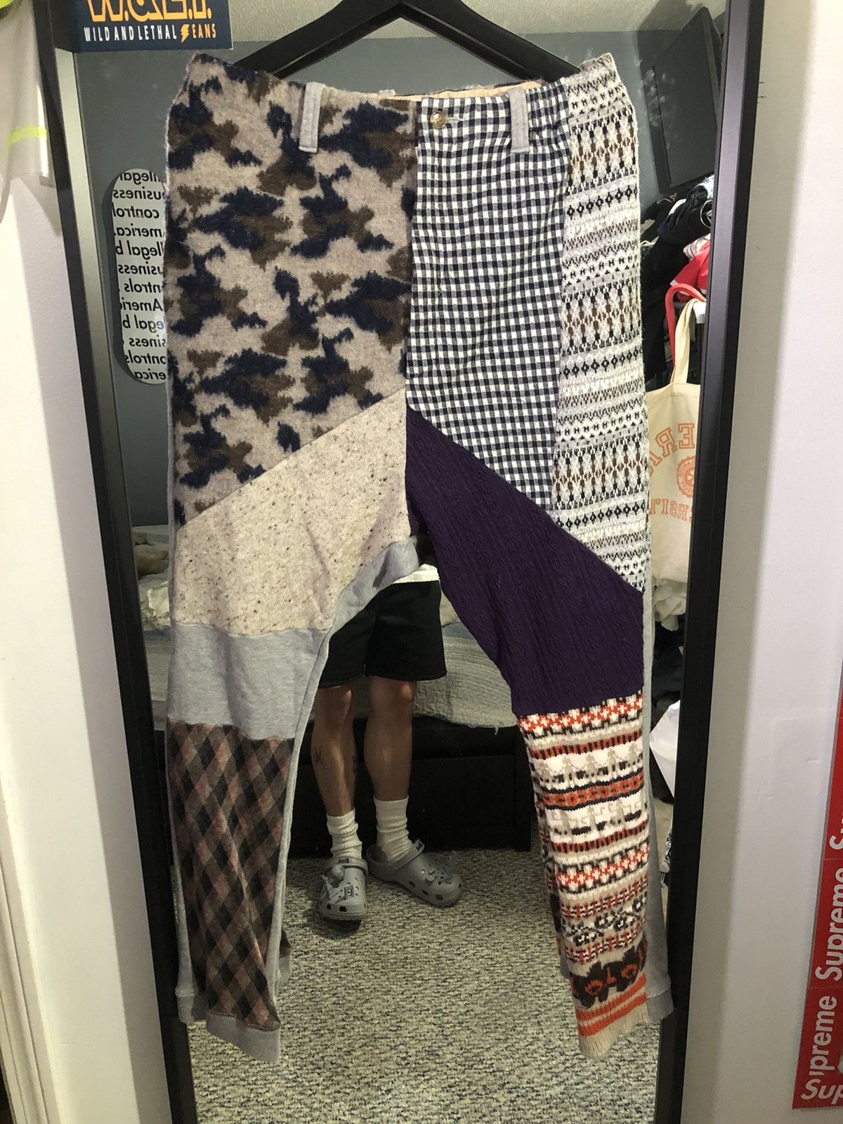 Nozomi Ishiguro Patchwork Frill Pants
