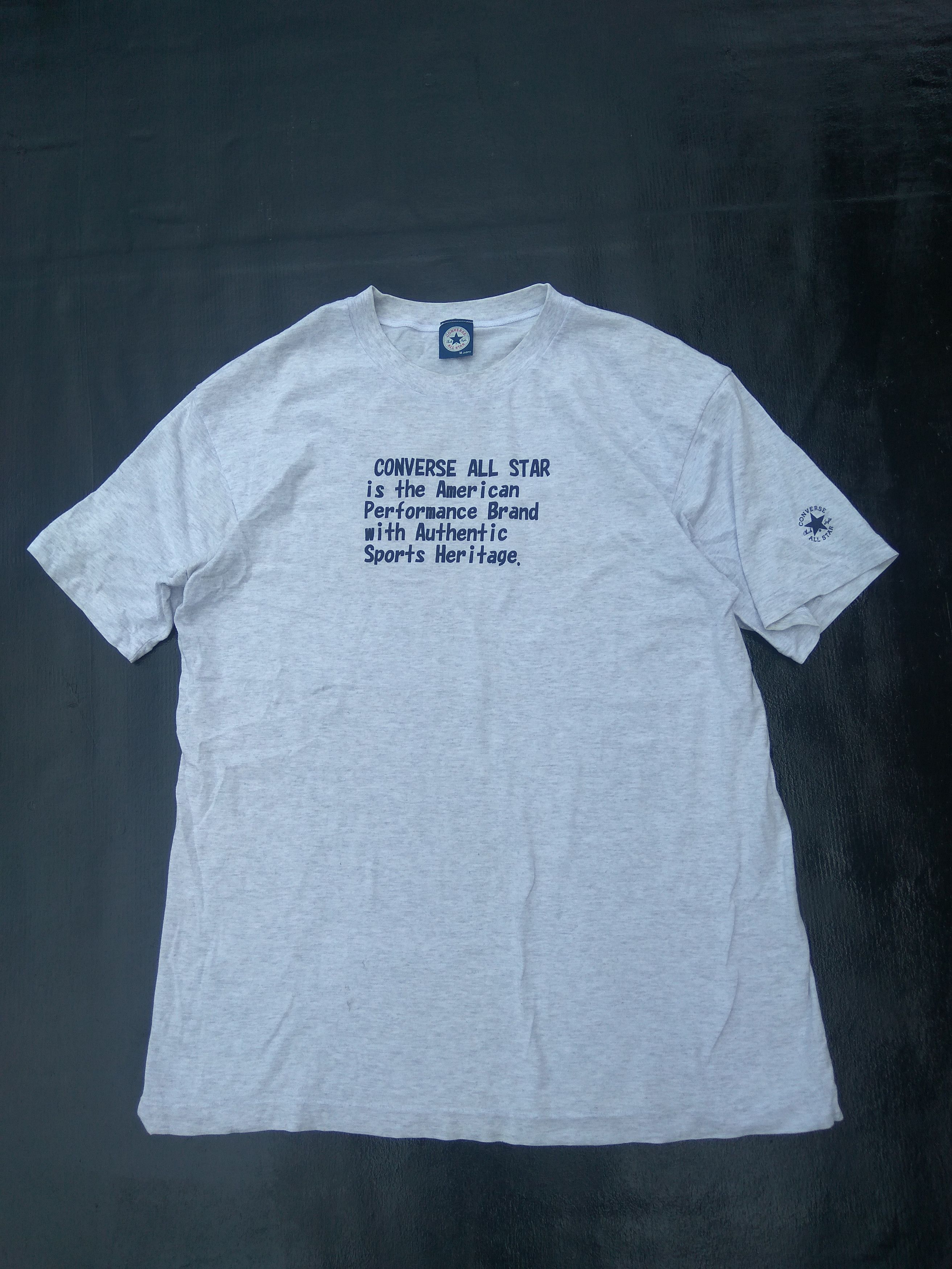 Converse Vintage 90s Vintage Converse t shirt All Star Size US M / EU 48-50 / 2 - 1 Thumbnail
