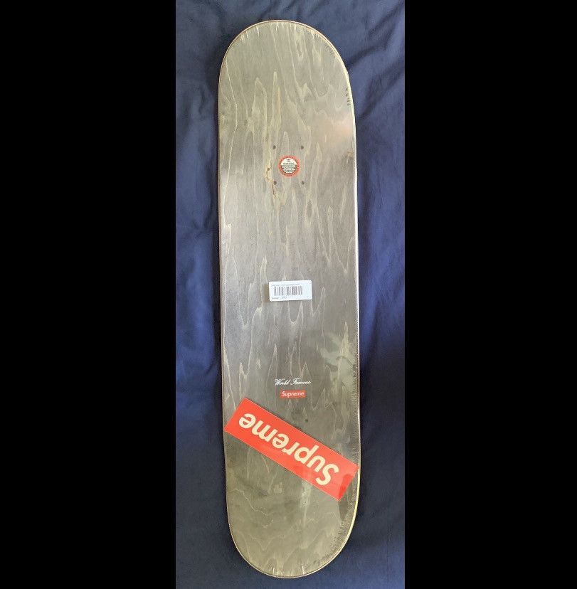 Supreme Chrome Logo Skateboard Deck Black - SS20