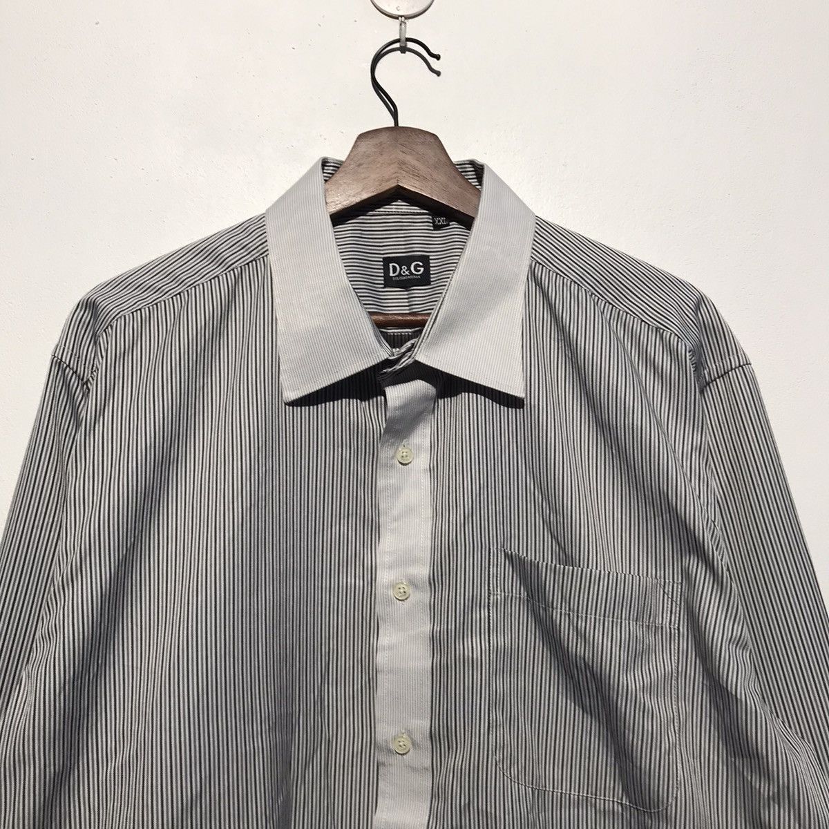 Dolce & Gabbana Dolce and Gabbana long sleeve shirt linen stripe Size US XXL / EU 58 / 5 - 3 Thumbnail