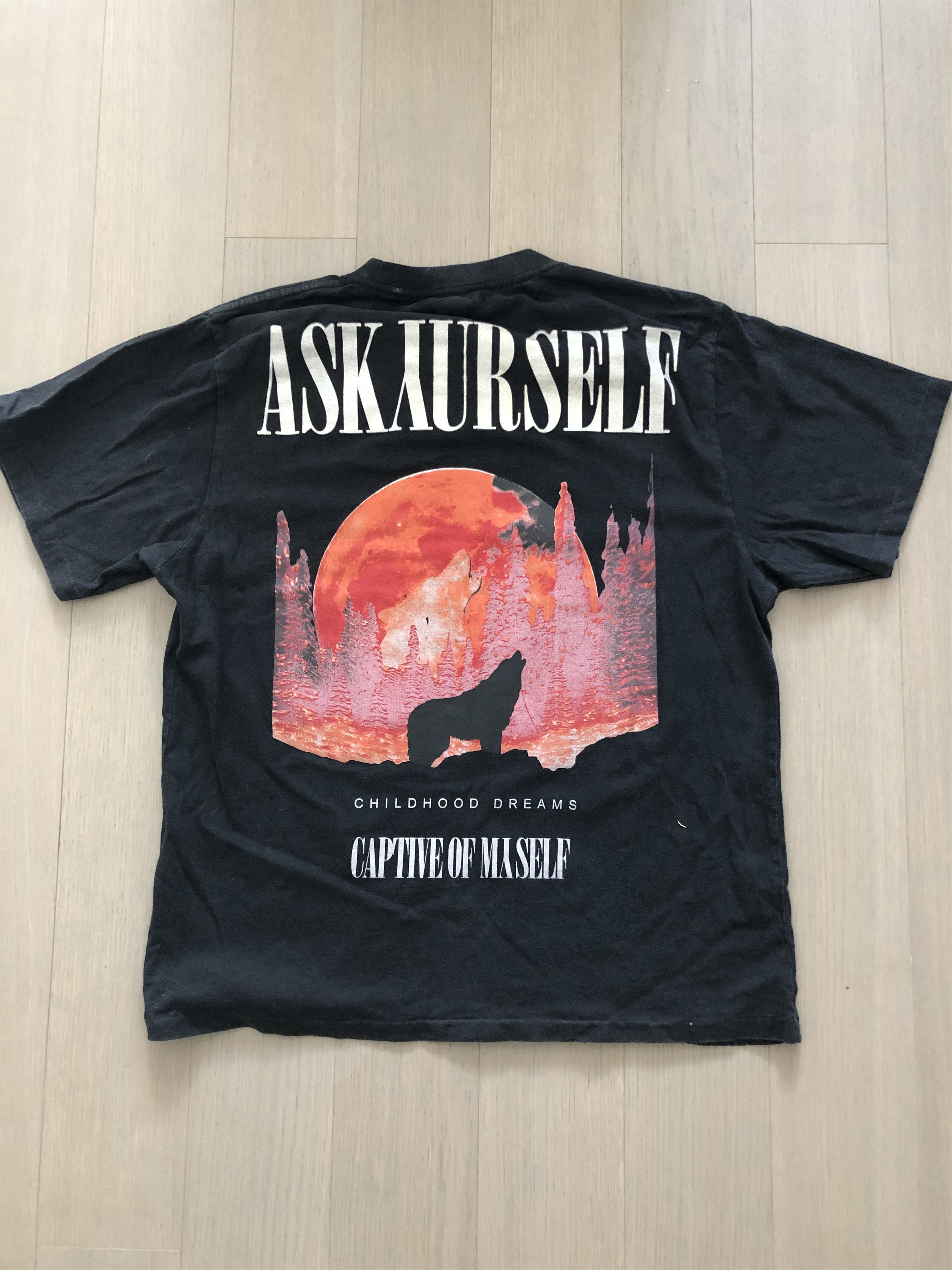 Askyurself Askyurself Wolf Tee | Grailed