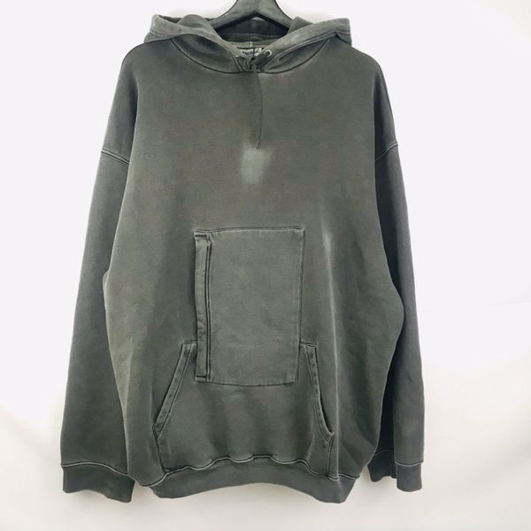 Balenciaga Balenciaga Distressed Logo Printed iPhone Pocket Hoodie