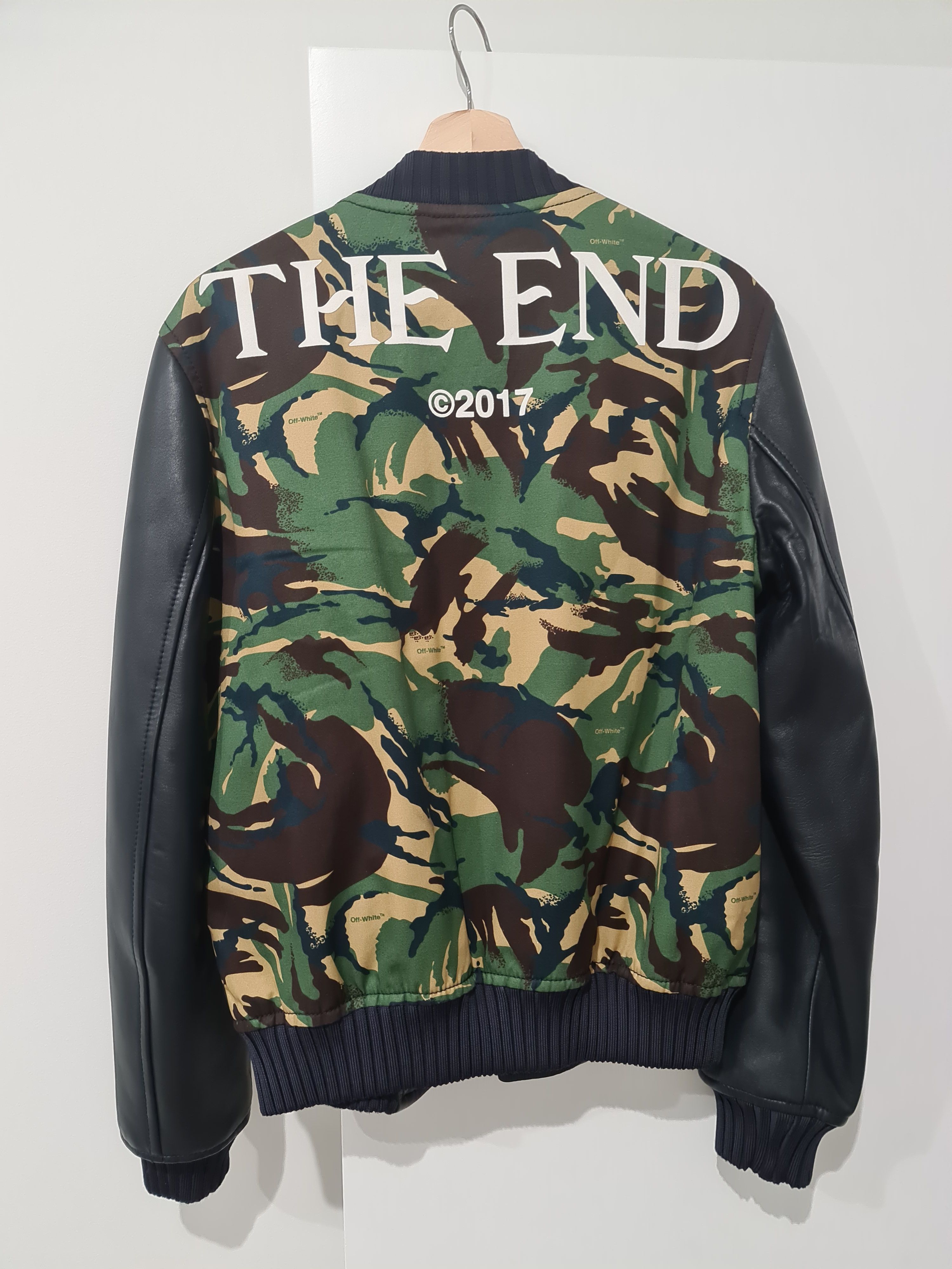 Off White Off White The End Camo Bomber Jacket Grailed