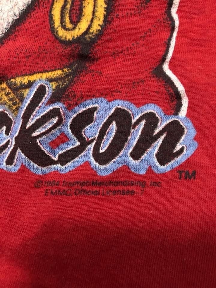 Band Tees Vtg 1984 Michael Jackson Victory Tour Sparkly Glove Shirts Size US S / EU 44-46 / 1 - 3 Thumbnail