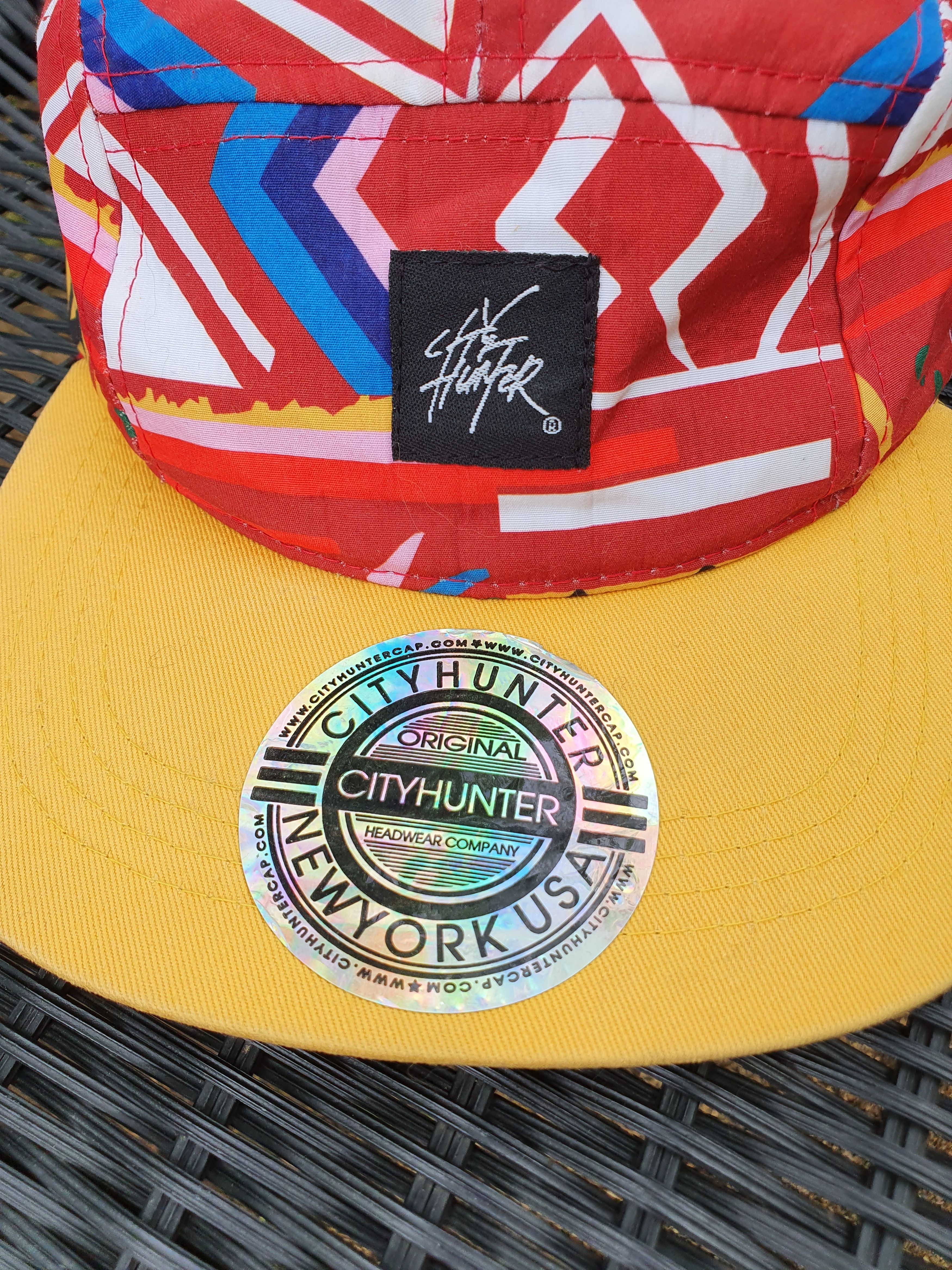 City Hunter City Hunter New York State USA NYC 5panel strapback Hat Size ONE SIZE - 3 Thumbnail