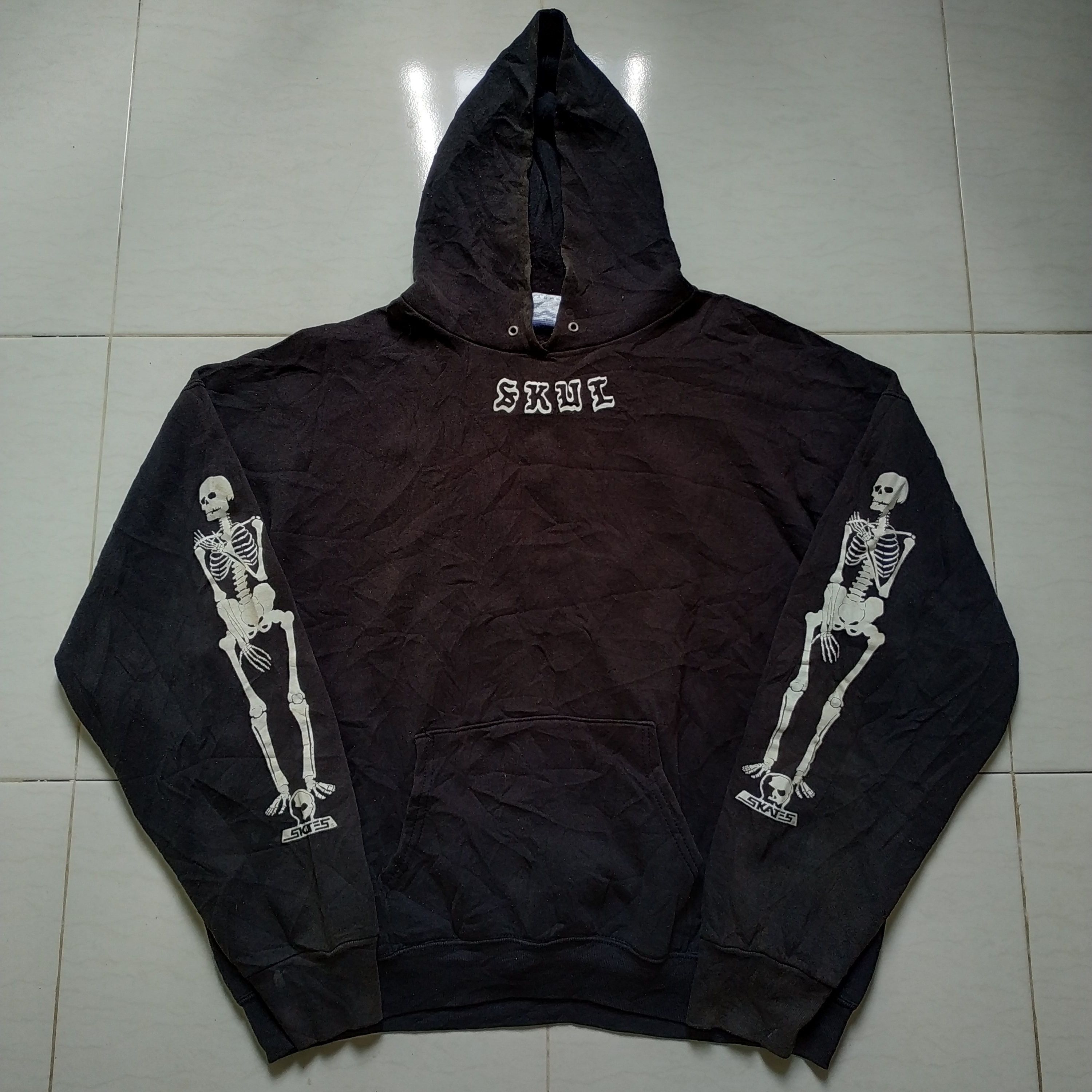 Skulls Vintage Skull Skates Team Skul Hoodie Grailed