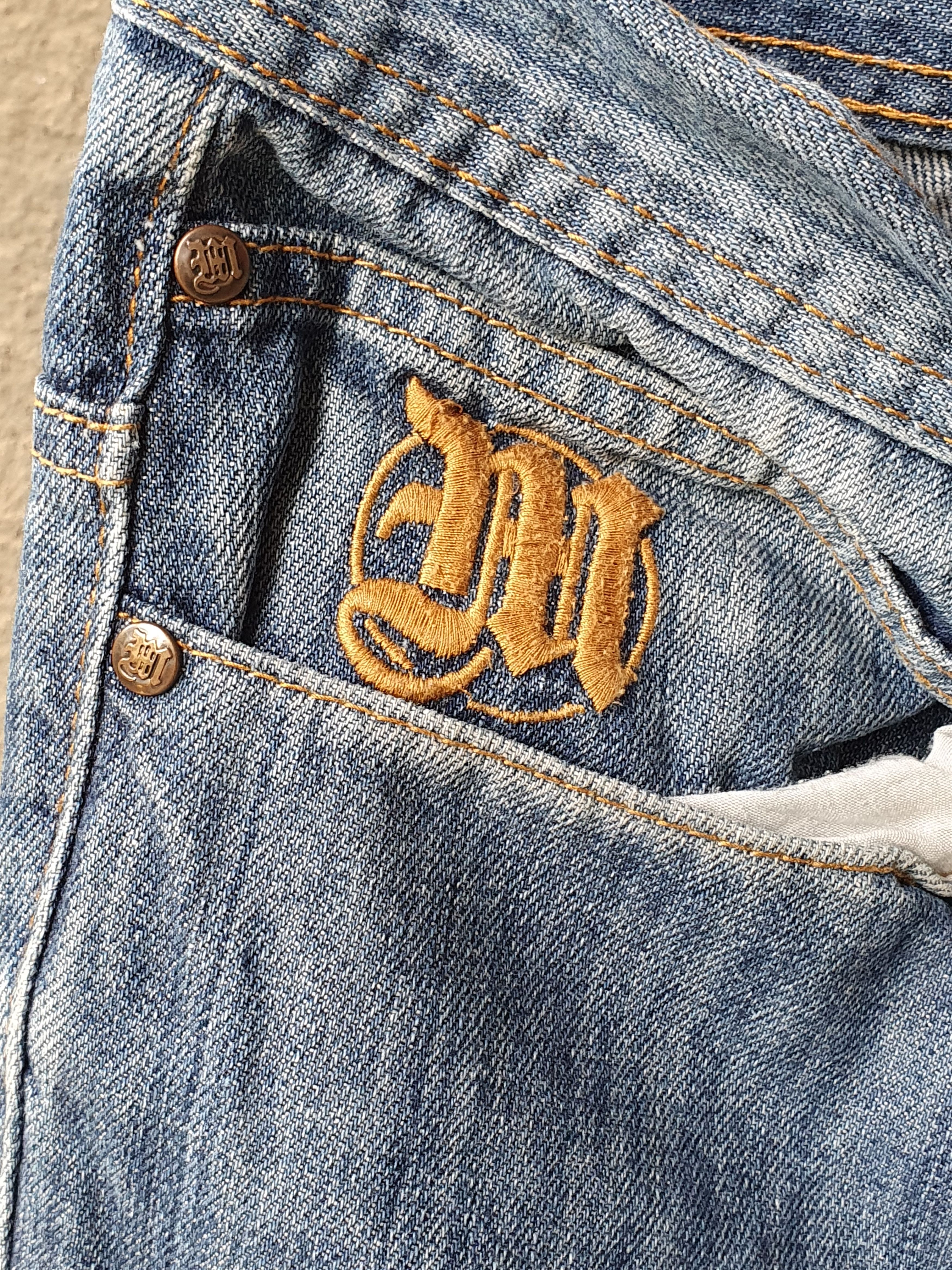 Makaveli × Vintage MAKAVELI BRANDED TUPAC Denim Shorts 90's Hip Hop.sz 34 Size US 34 / EU 50 - 4 Thumbnail