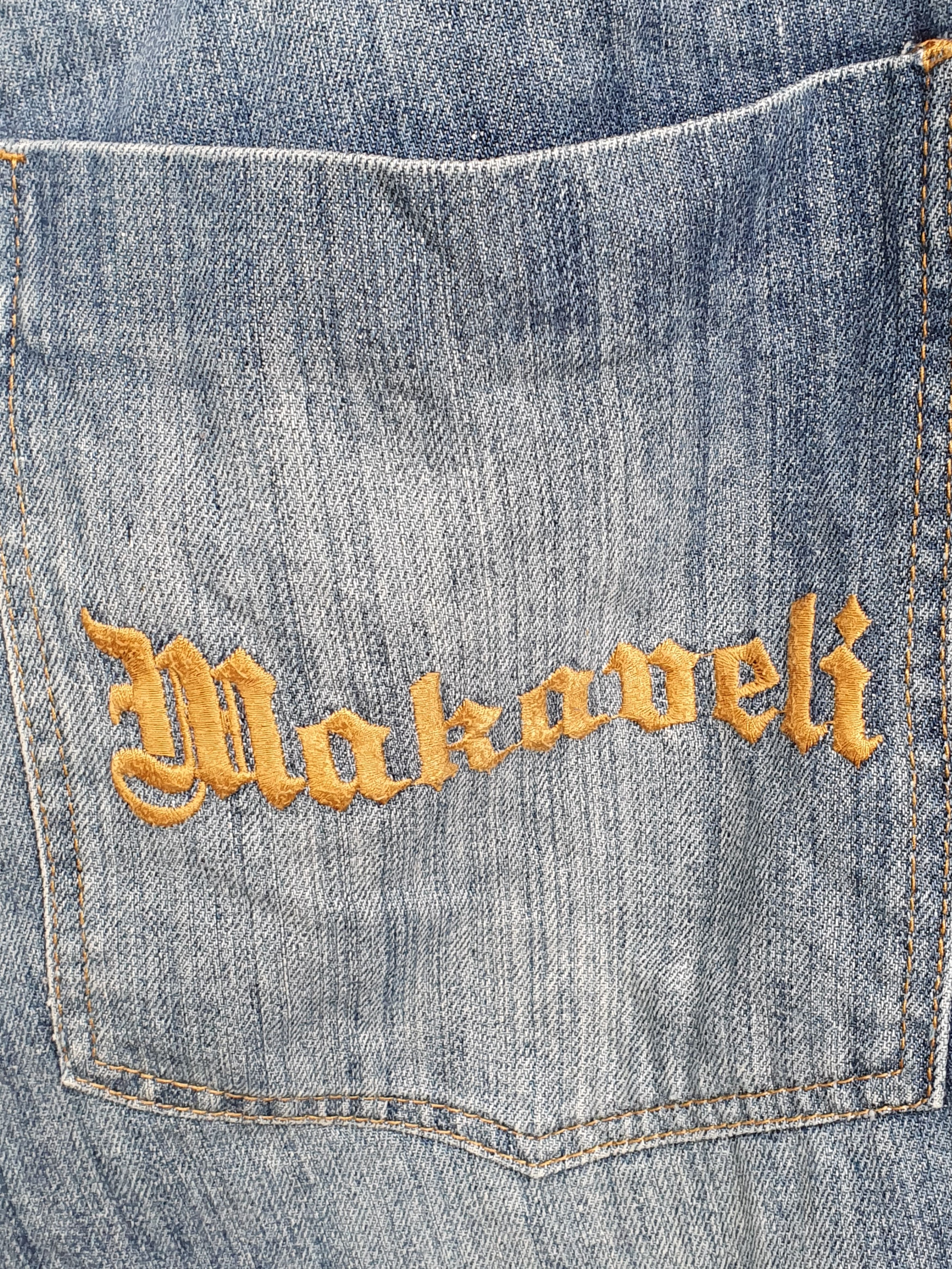 Makaveli × Vintage MAKAVELI BRANDED TUPAC Denim Shorts 90's Hip Hop.sz 34 Size US 34 / EU 50 - 3 Thumbnail