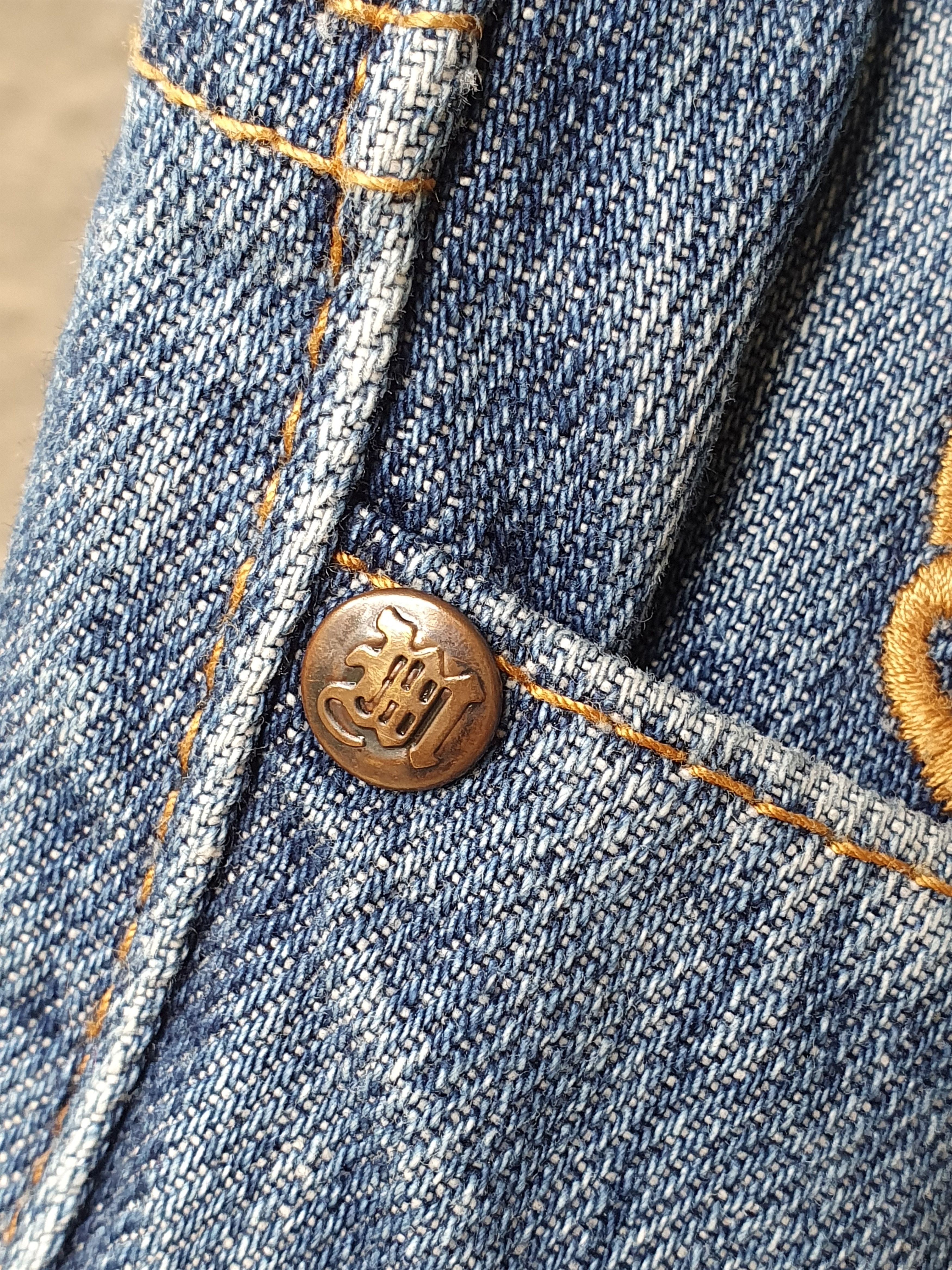 Makaveli × Vintage MAKAVELI BRANDED TUPAC Denim Shorts 90's Hip Hop.sz 34 Size US 34 / EU 50 - 5 Thumbnail