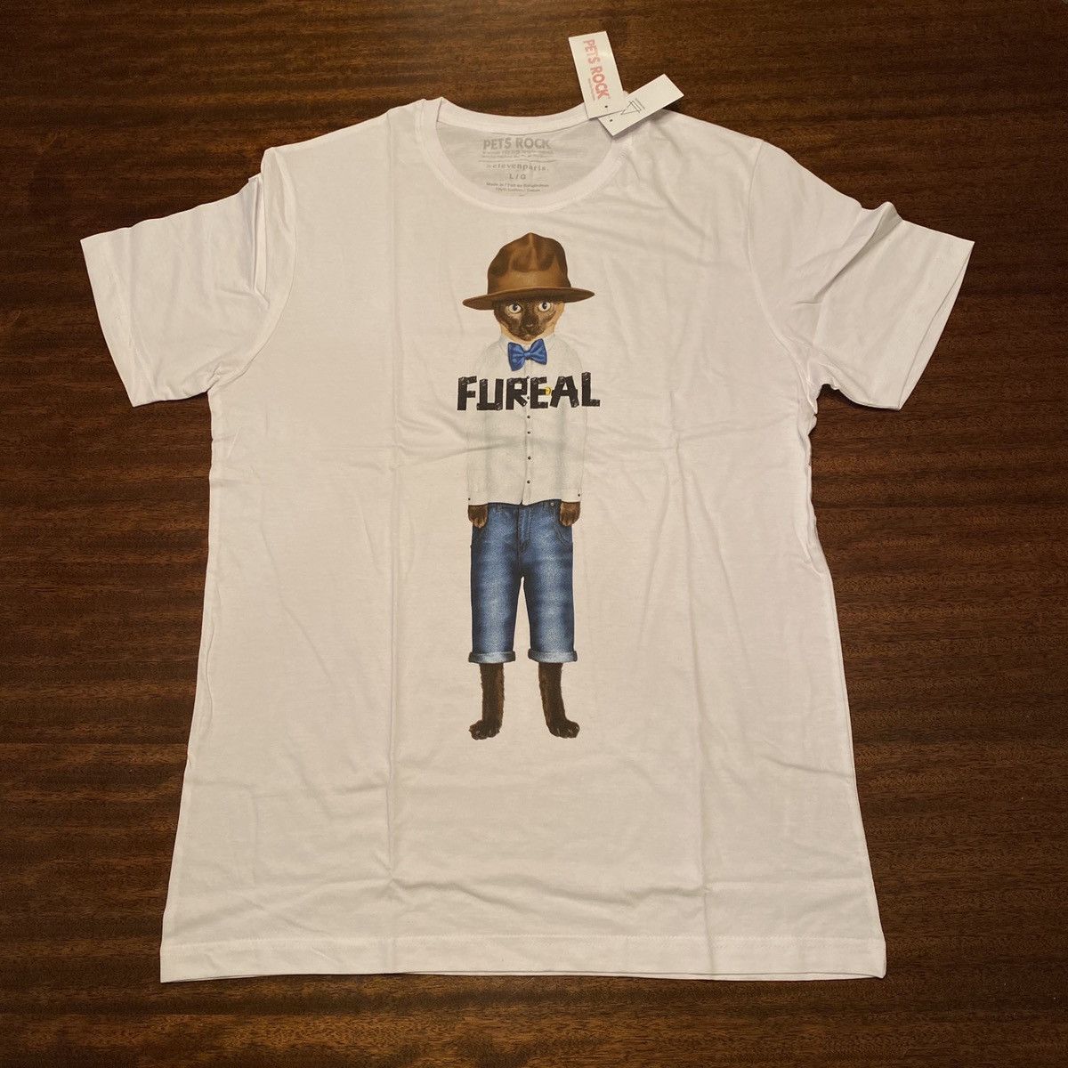 Eleven Paris × Pharrell Brand NWT Eleven Paris Pharrell “Fureal” T-shirt Size US L / EU 52-54 / 3 - 1 Thumbnail