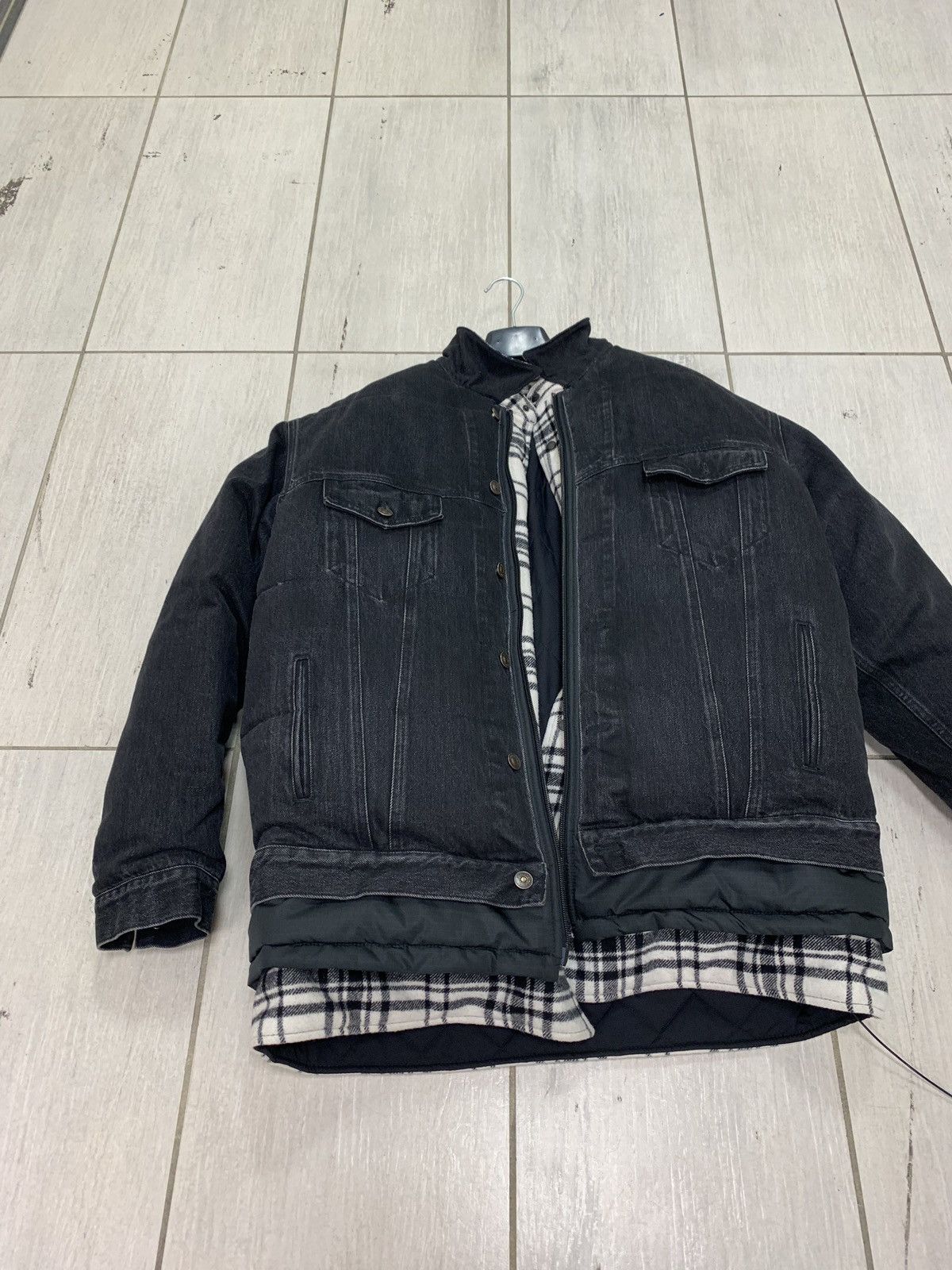 Balenciaga multi layer jacket shop