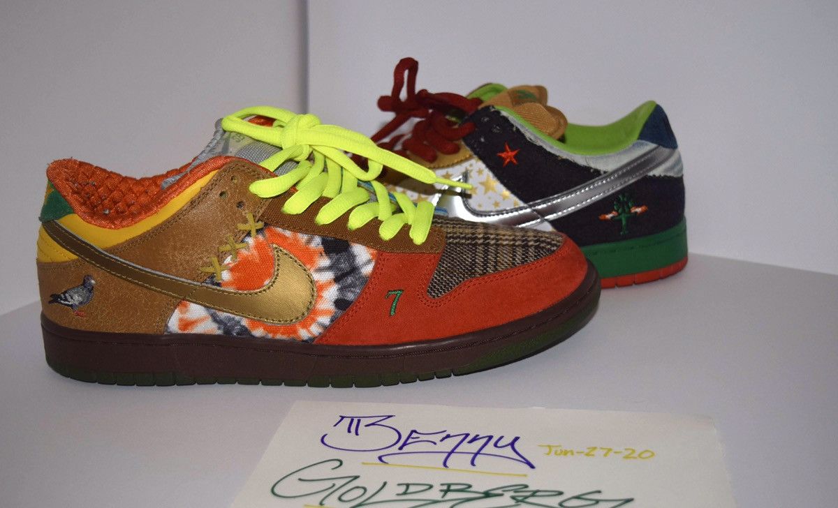Nike Dunk Low SB What The Dunk 2007 Size US 10.5 / EU 43-44 - 1 Thumbnail