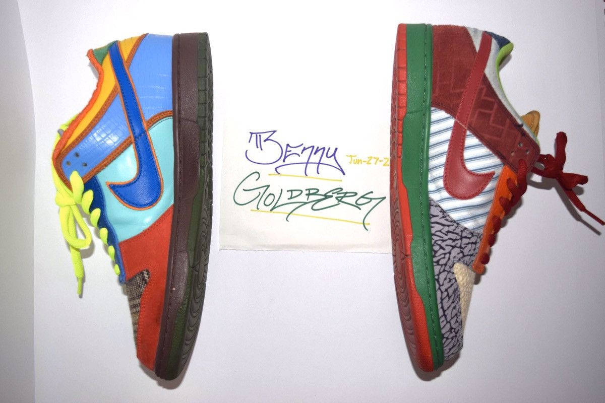 Nike Dunk Low SB What The Dunk 2007 Size US 10.5 / EU 43-44 - 6 Thumbnail
