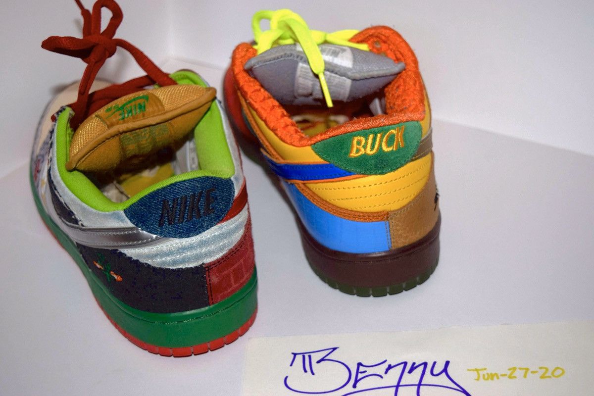 Nike Dunk Low SB What The Dunk 2007 Size US 10.5 / EU 43-44 - 7 Thumbnail