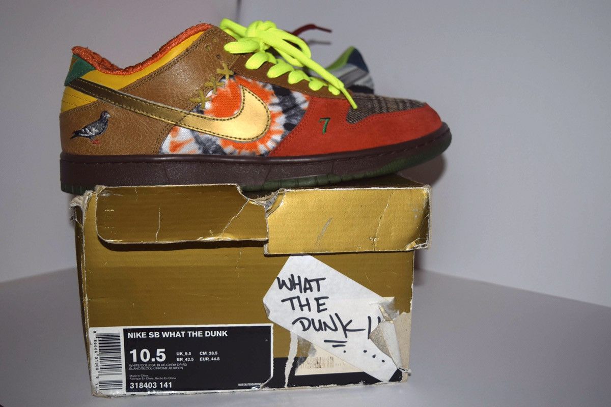 Nike Dunk Low SB What The Dunk 2007 Size US 10.5 / EU 43-44 - 3 Thumbnail