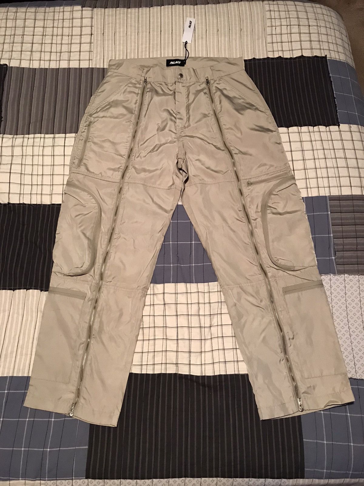 Palace Stone Beige Fl-Aight Nylon Flight Pants DS | Grailed