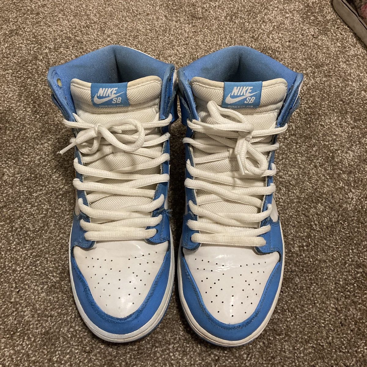 Nike UNC Dunk High Premium SB Rivalry Size US 11 / EU 44 - 2 Thumbnail
