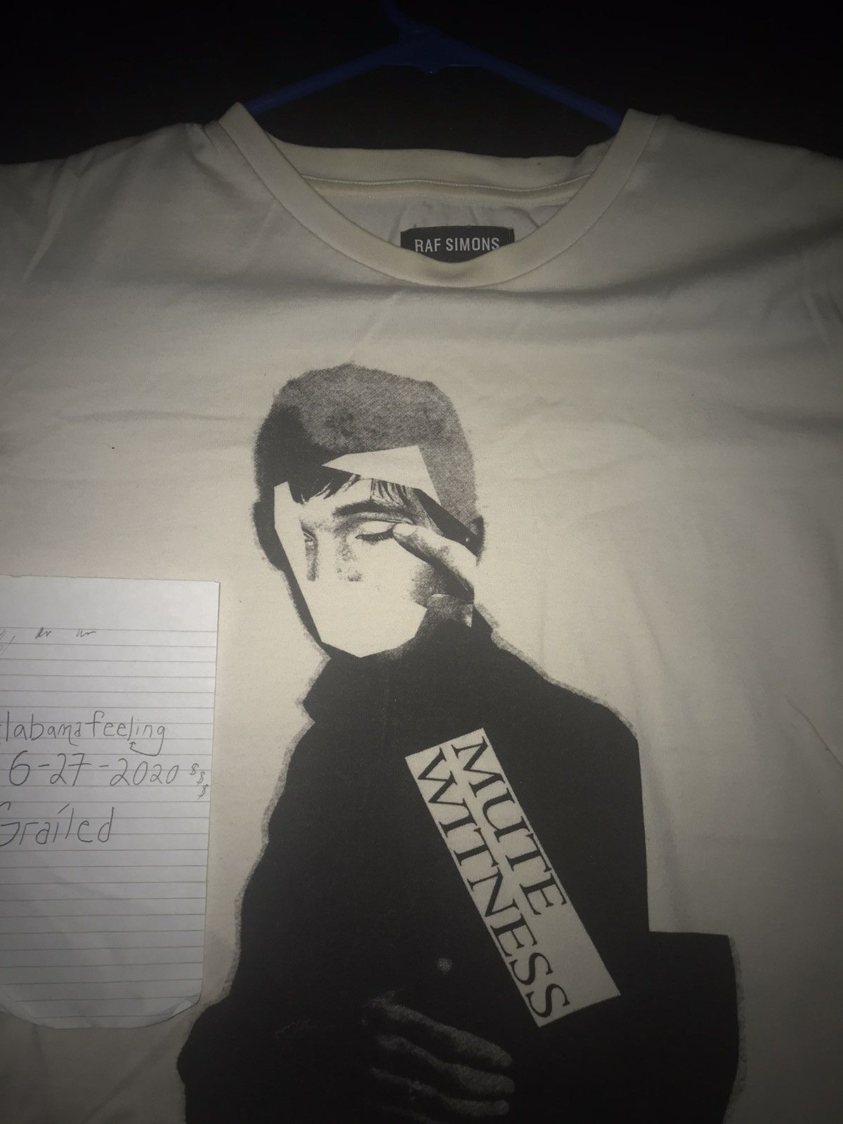 Peter de Potter Raf Simons “Mute Witness” Short Sleeve T Shirts