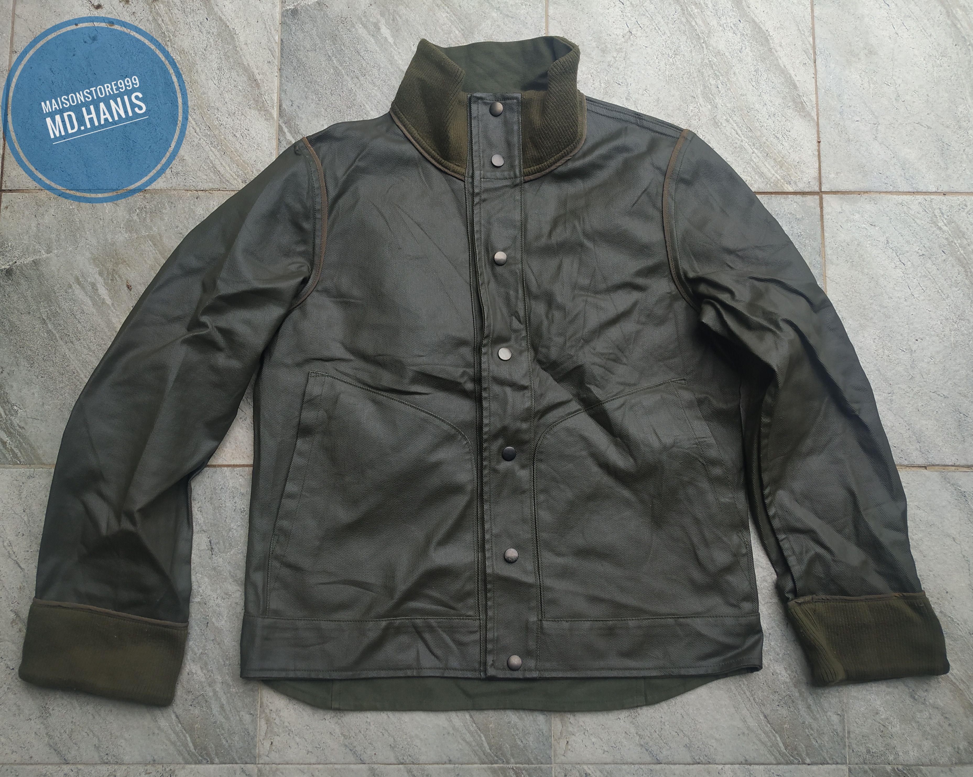 Japanese Brand × Leather Jacket × Vintage Vintage Leather Jacket Green ...