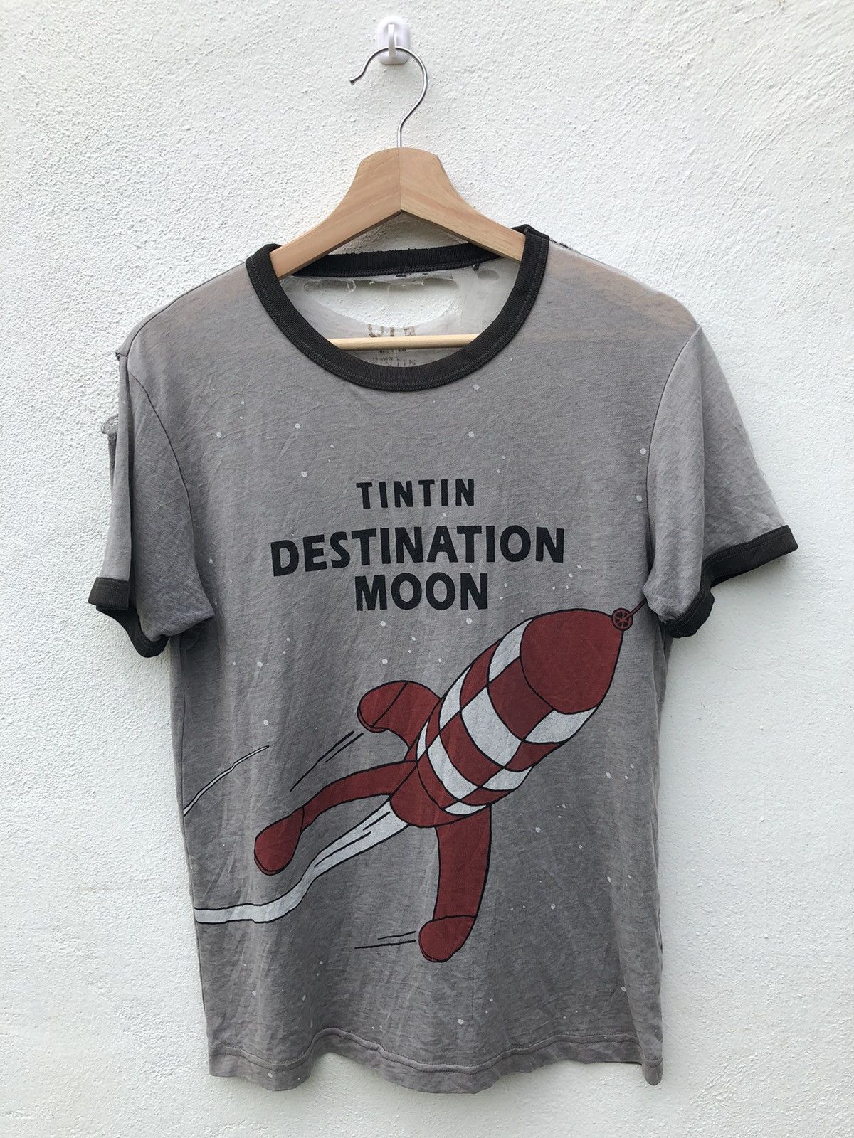 Tintin Destination Moon Rocket T Shirt Tintin Destination Moon Rocket T Shirt