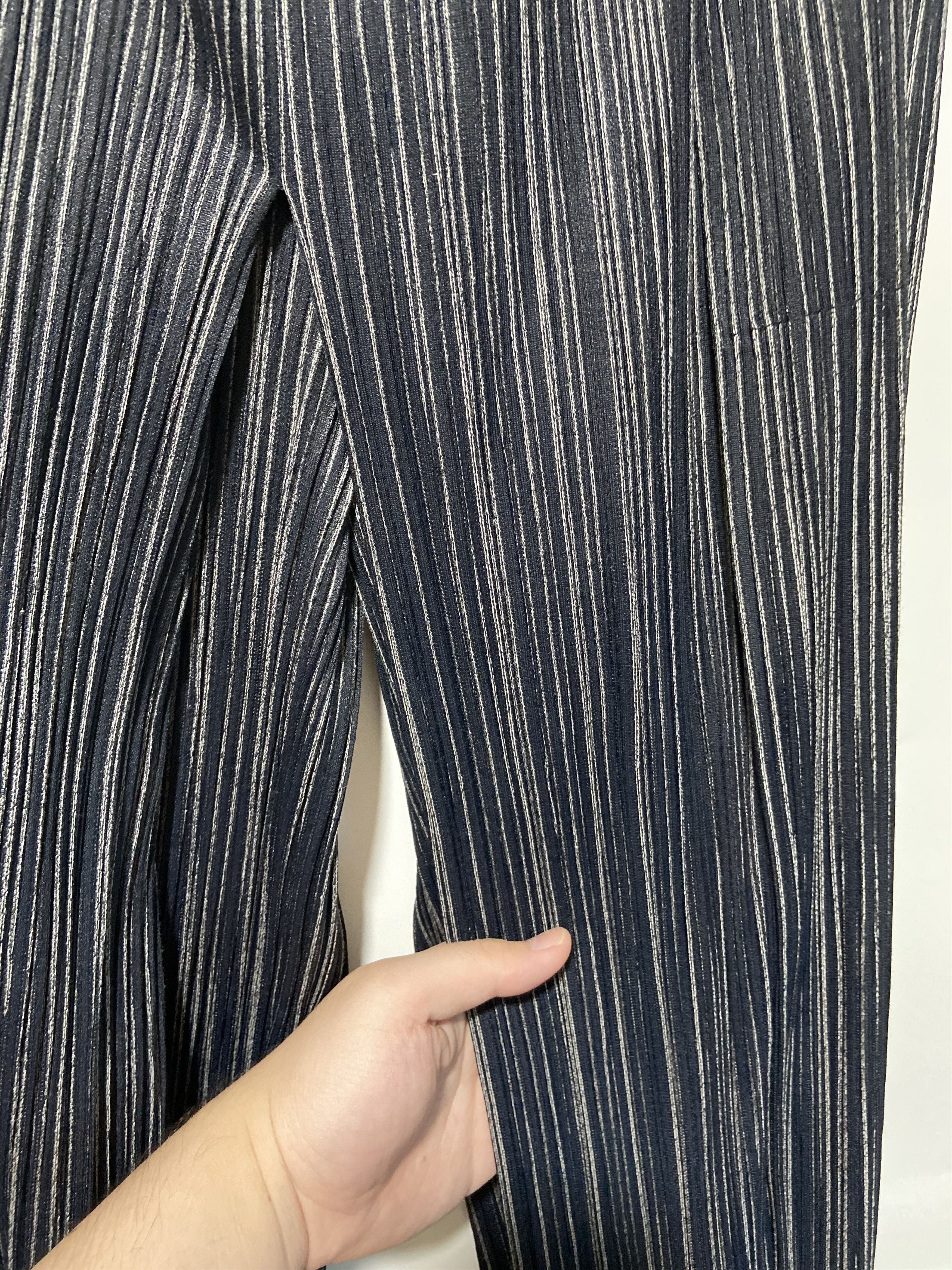 Issey Miyake Issey Miyake Black Gray Stripe Hakama (Woman) Size US 28 / EU 44 - 4 Thumbnail