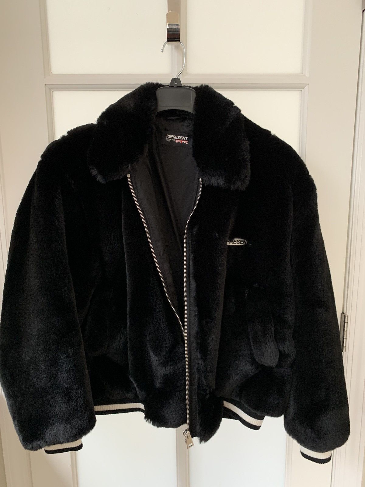 Represent Clo. Velour Bomber Jacket | Grailed