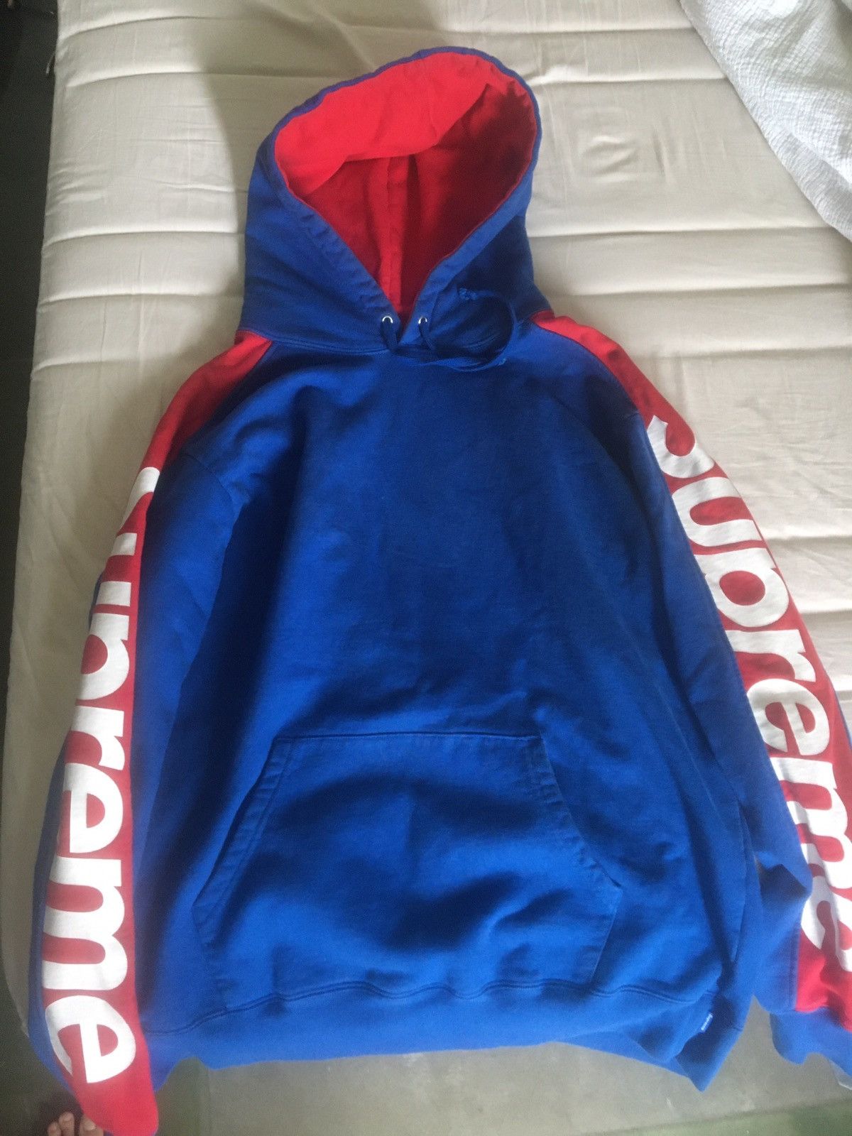 Supreme sideline cheap hoodie royal