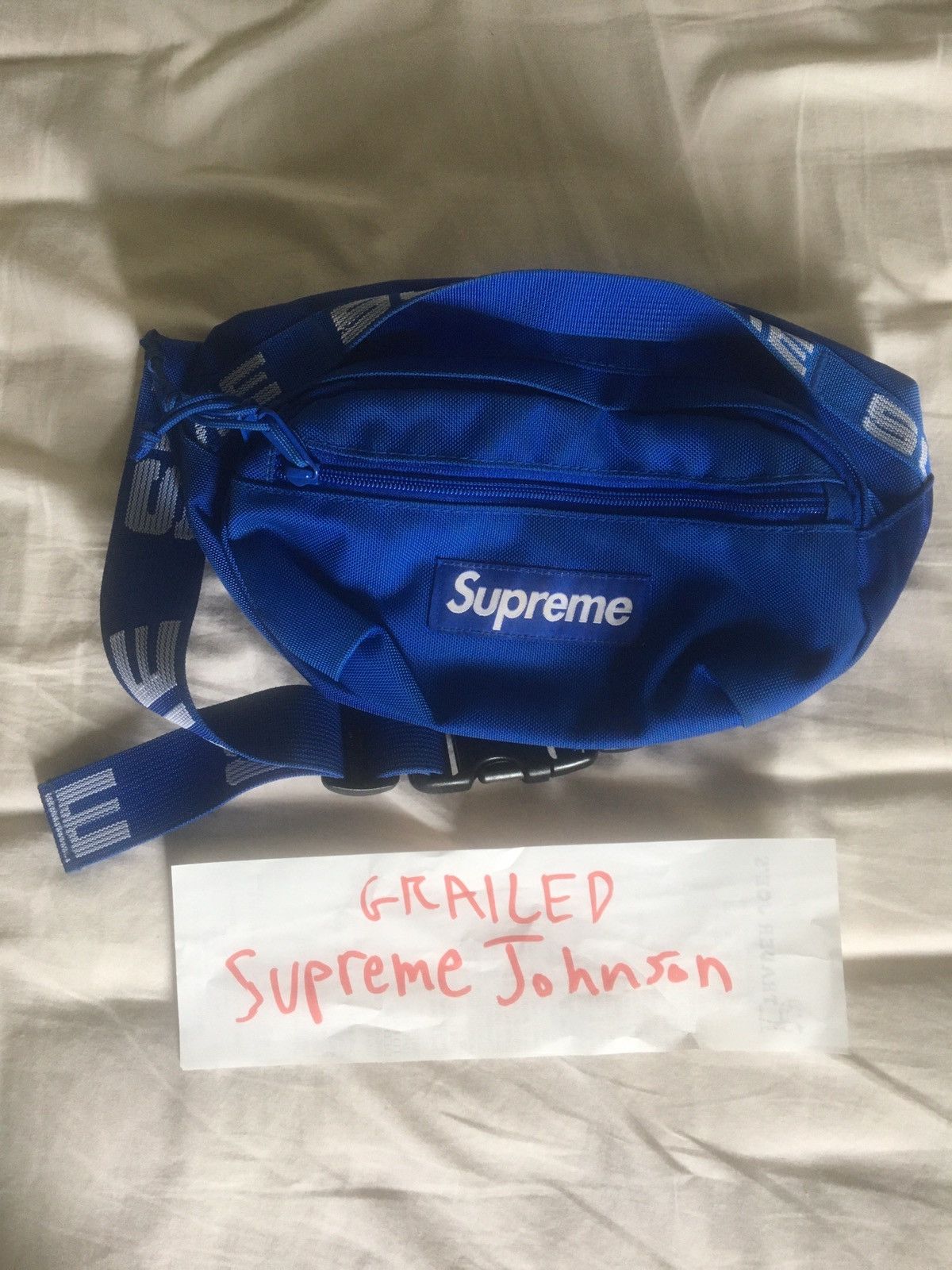 Blue supreme sales fanny pack