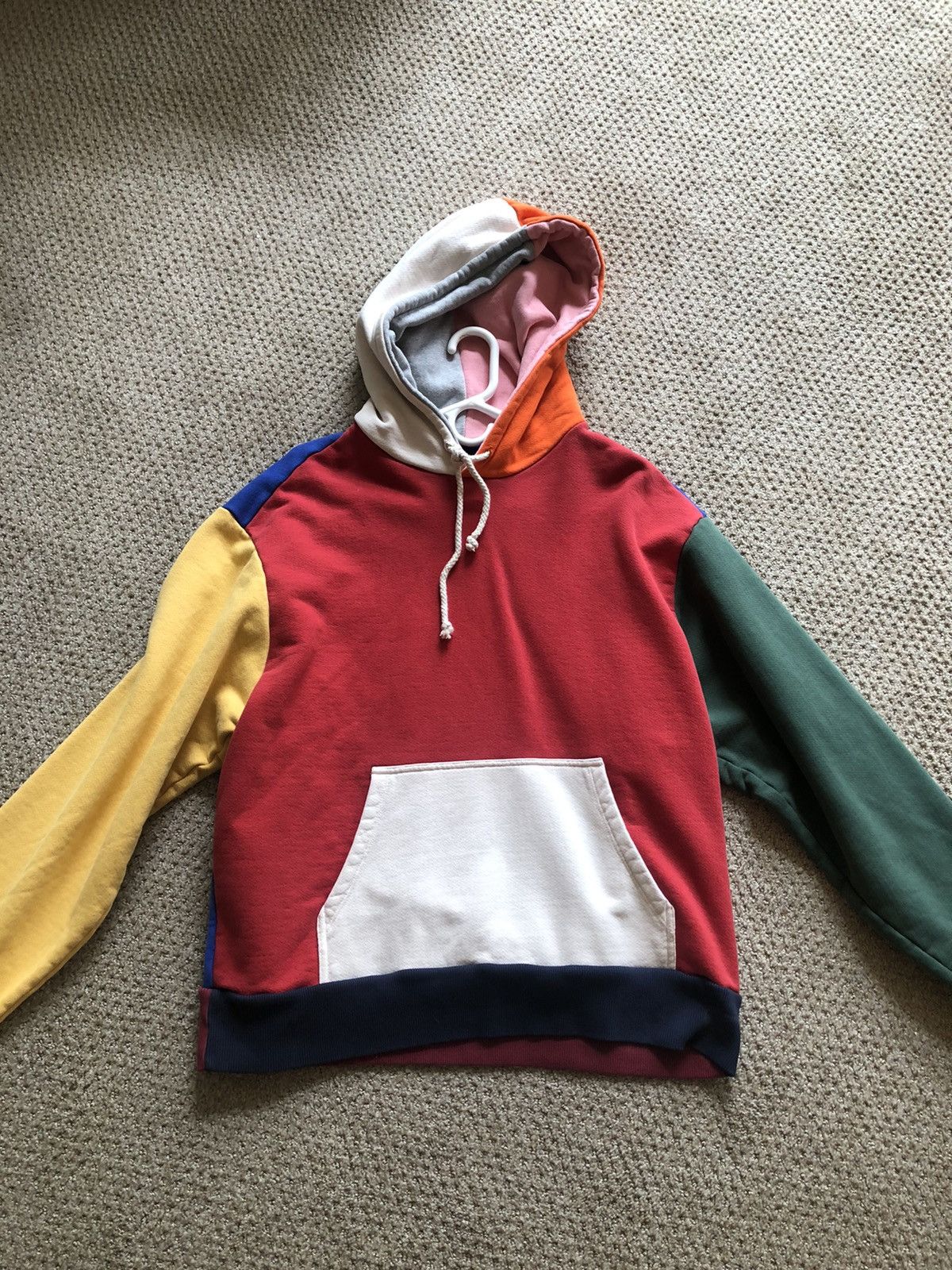 424 color clearance block hoodie