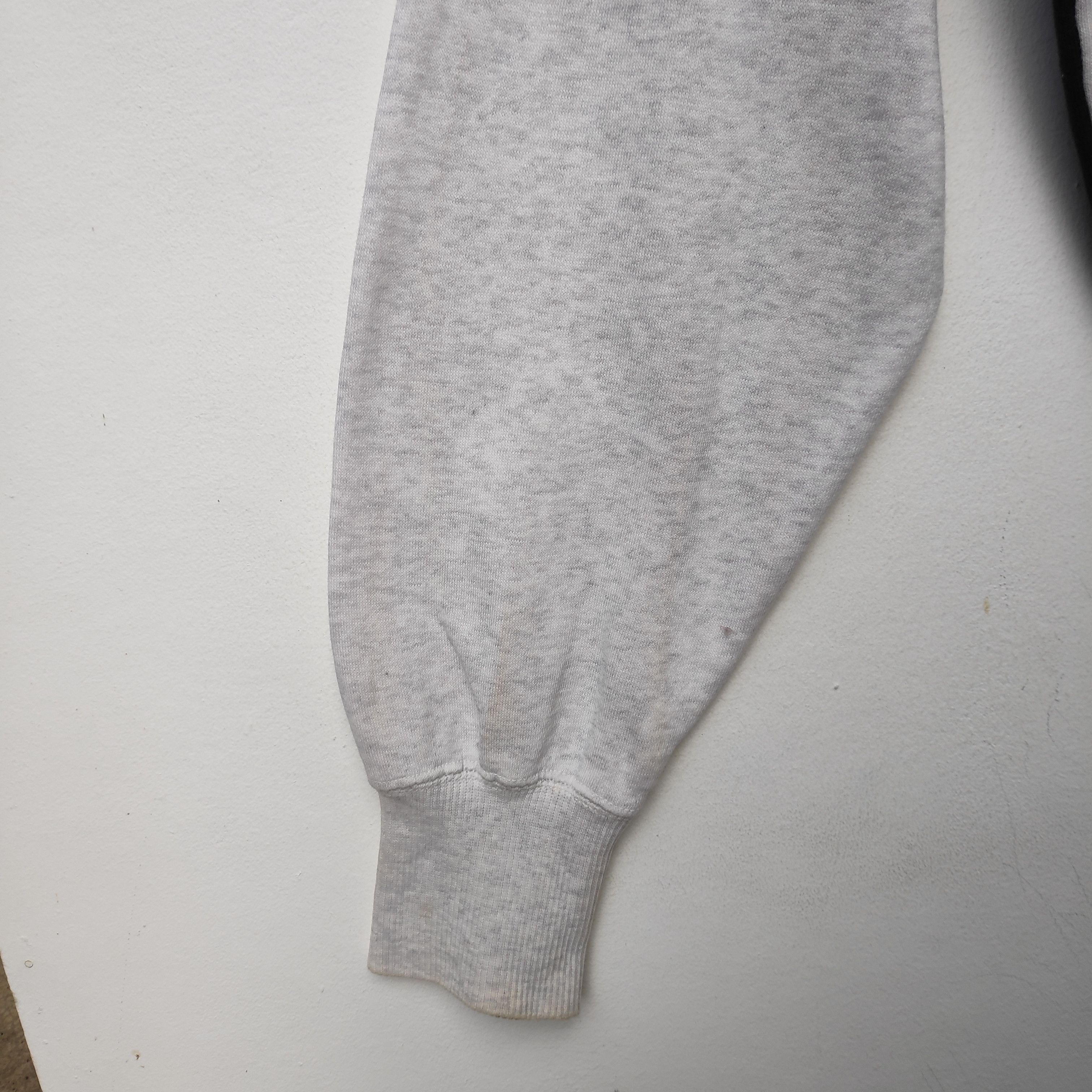Nike × Vintage Vintage 90s Nike Sweatshirt Medium Gray Black Dope Size US M / EU 48-50 / 2 - 12 Thumbnail
