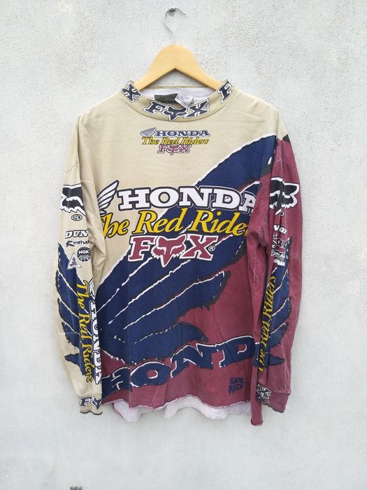 Gear For Sports Vintage 90s Motocross Fox Racing Image Jersey Cotton, Grailed