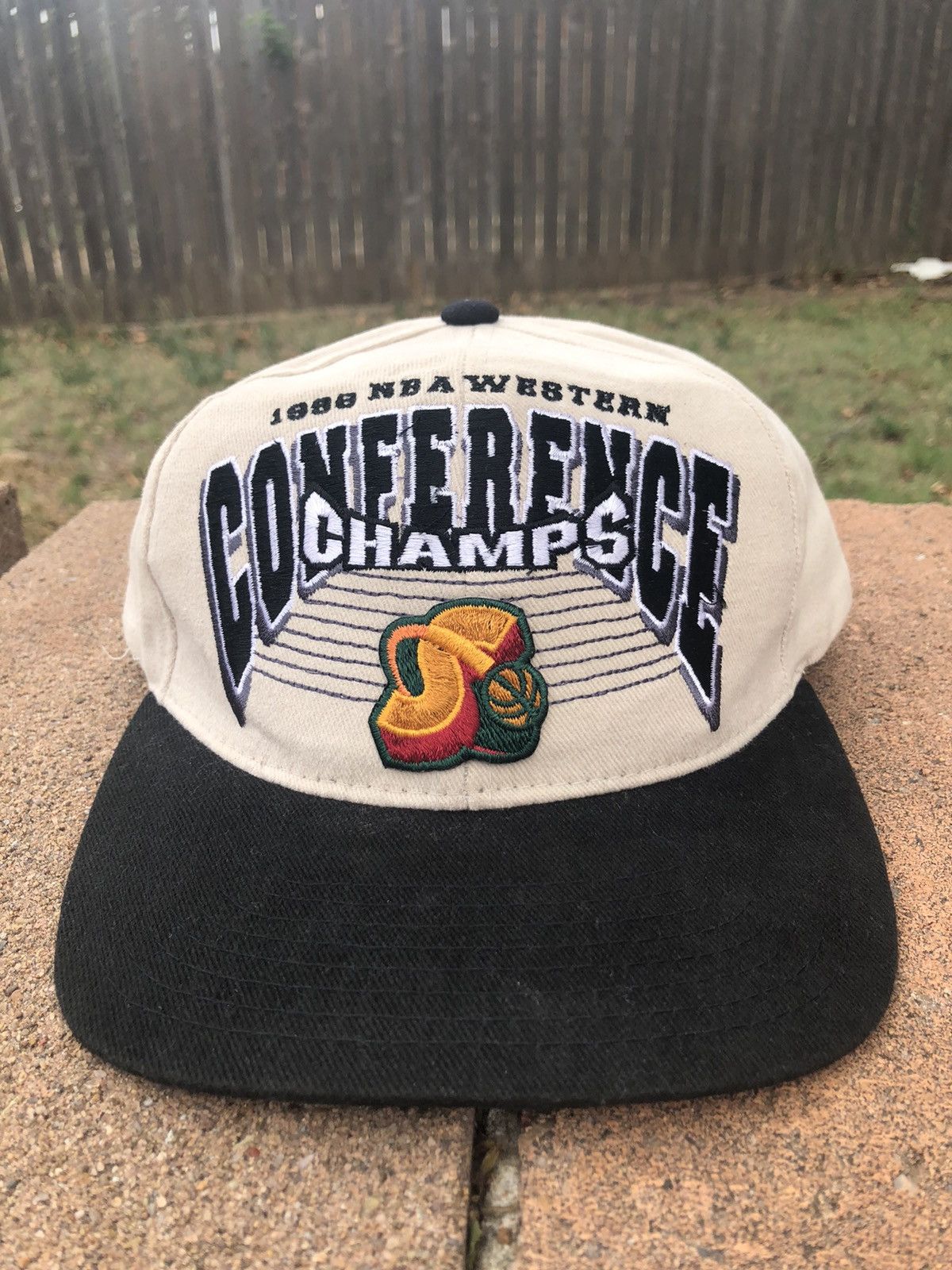 NBA SEATTLE SONICS 1996 WESTERN CONFERENCE FINALS HAT RARE Grailed