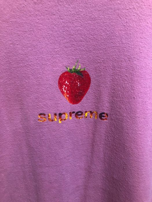 Supreme Supreme Strawberry Tee in Pink | Grailed
