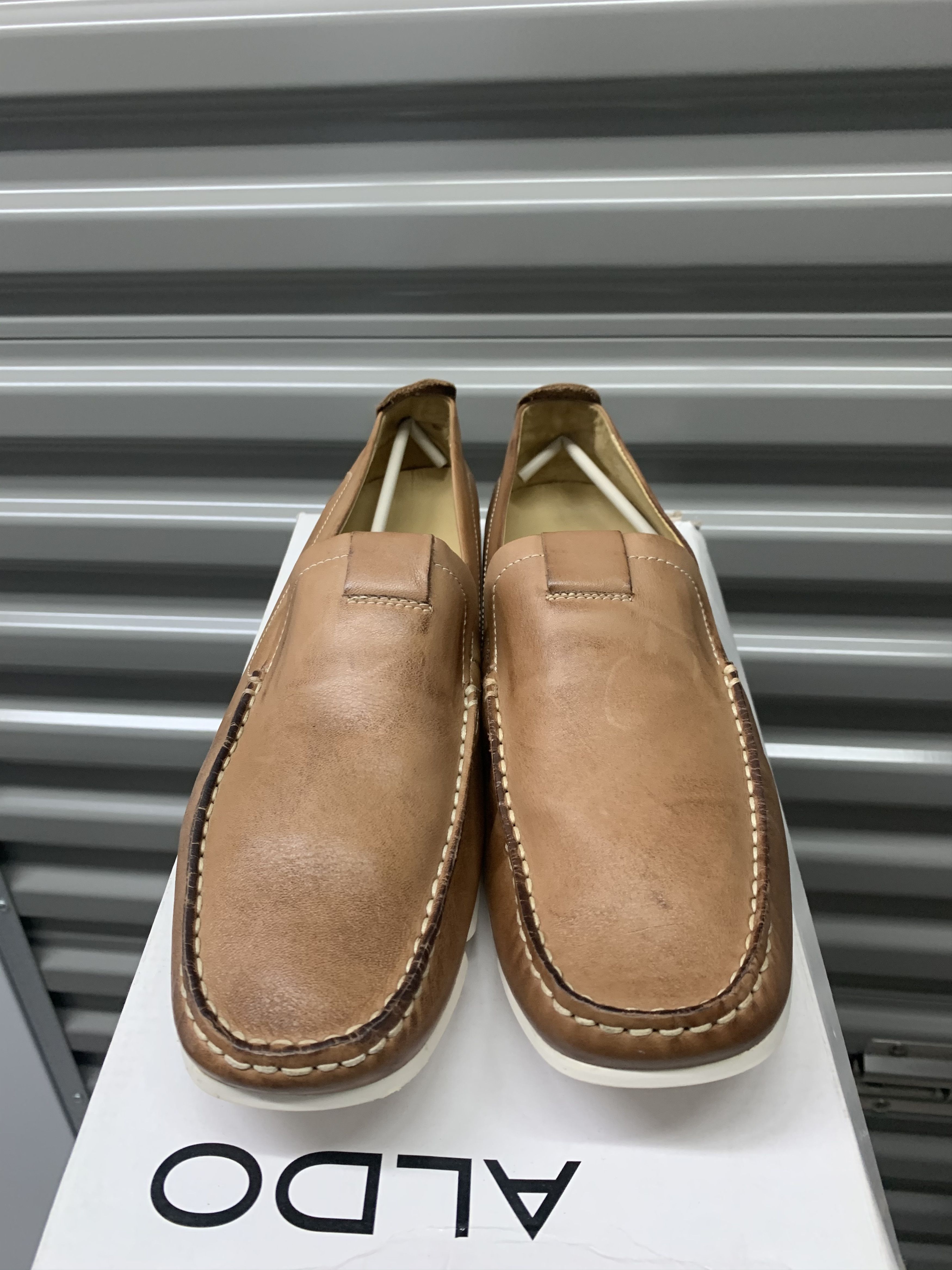 Aldo Darry Slip On Driving Shoe Leather