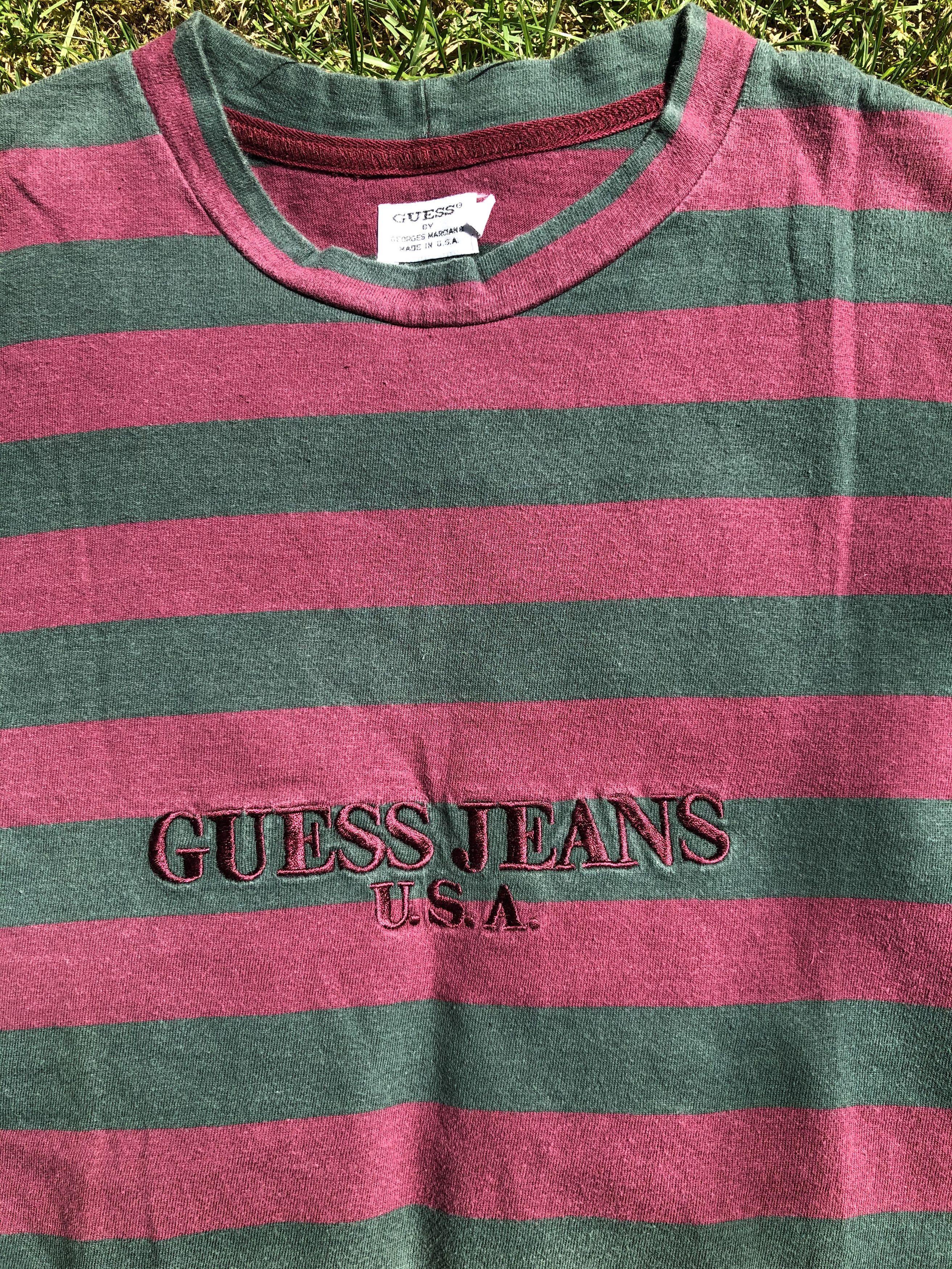 Guess 90s Guess Jeans USA Embroidered Striped Asap Rocky Style Size US M / EU 48-50 / 2 - 1 Thumbnail