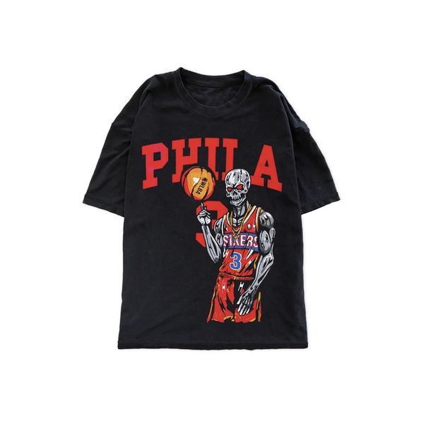 Warren Lotas 76er's Iverson T-Shirt worn by Post Malone at his