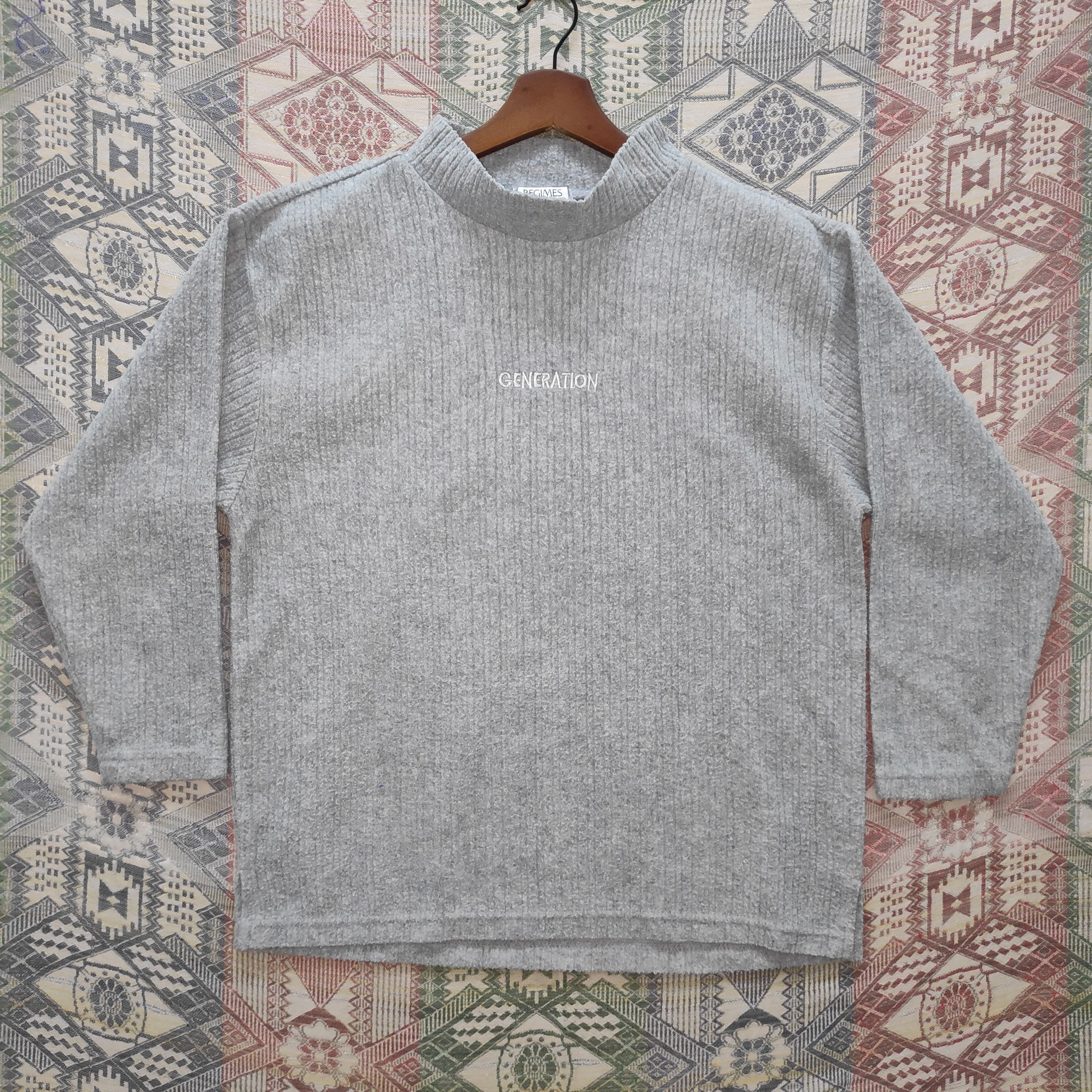 Atelier New Regime Regimes “Generation” Ribbed Crewneck – Made in Japan Size US M / EU 48-50 / 2 - 1 Thumbnail
