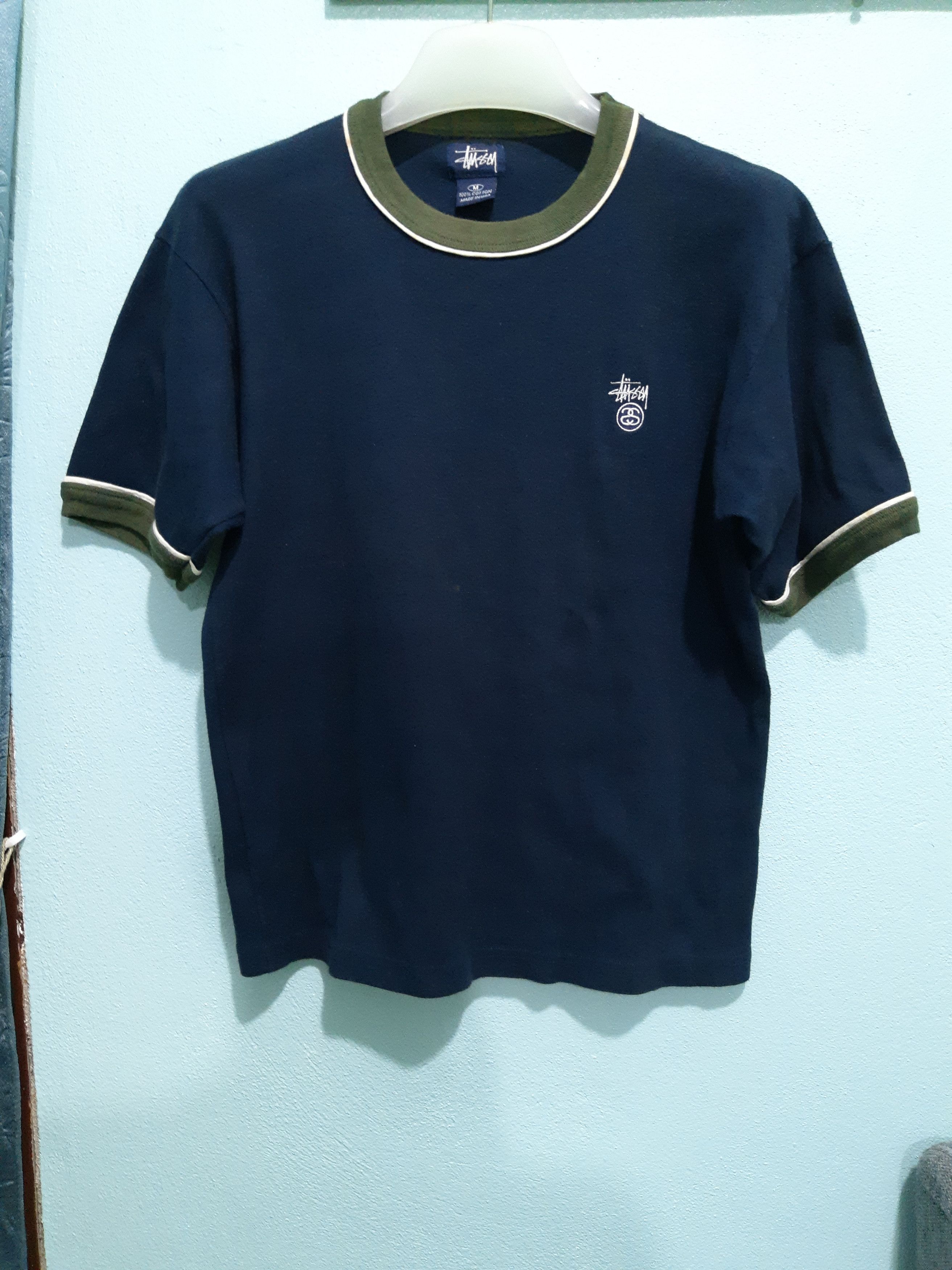 Made In Usa × Stussy × Vintage VINTAGE STUSSY RINGER MADE IN USA 