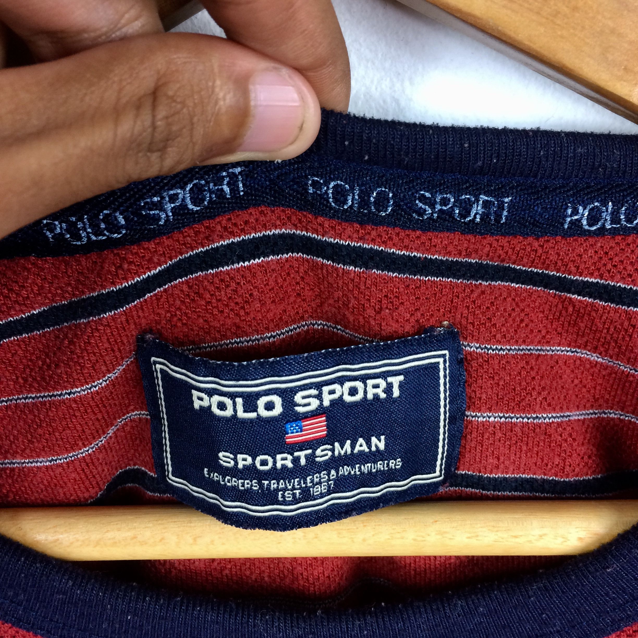 Polo Ralph Lauren Vintage Polo Sport Sportsman Usa T-Shirt By Ralph Lauren Size US M / EU 48-50 / 2 - 4 Thumbnail