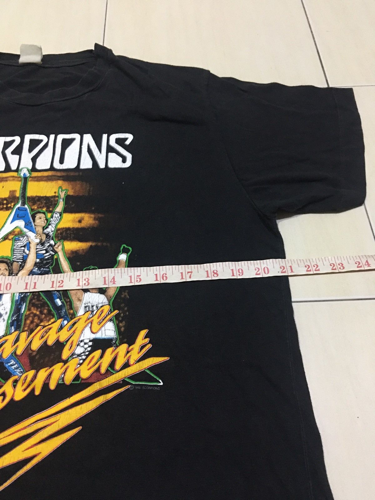 Band Tees × Vintage Vintage Scorpions Savage Amusement Tour Shirt Size US L / EU 52-54 / 3 - 10 Thumbnail