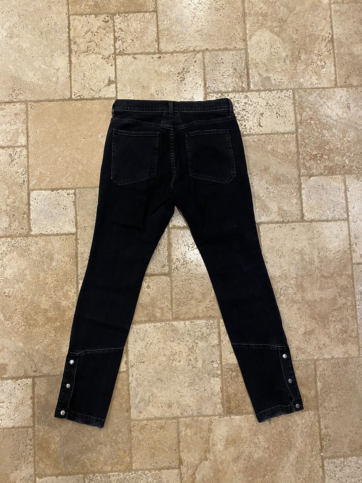 Rhude Rhude Black Snap Denim Jeans Size US 33 - 2 Thumbnail