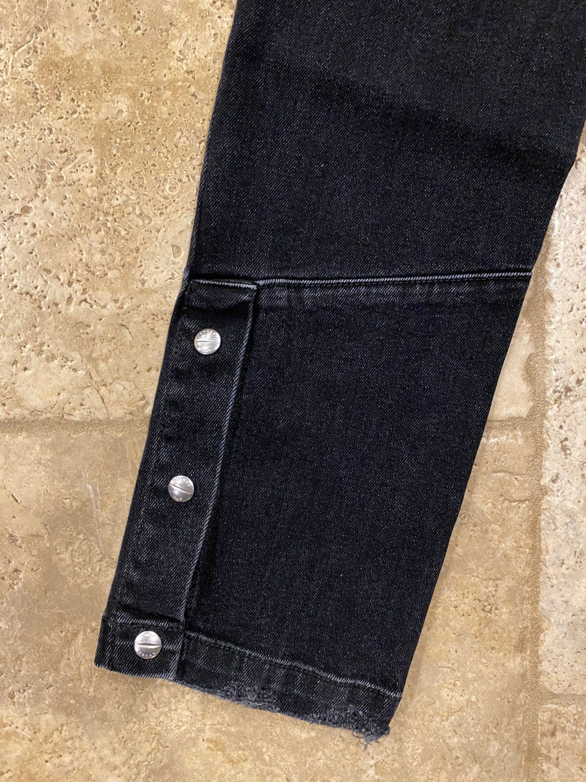 Rhude Rhude Black Snap Denim Jeans Size US 33 - 6 Thumbnail