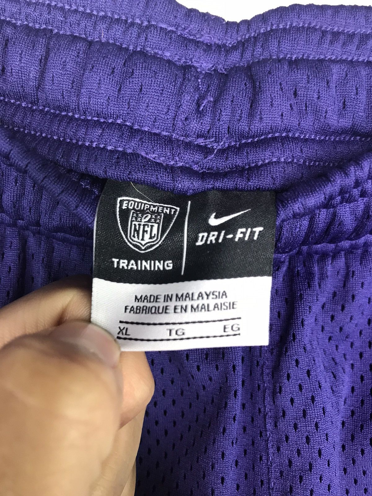 NFL Vintage Nike Baltimore Ravens Training Shorts Team Issue Size US 33 - 6 Thumbnail
